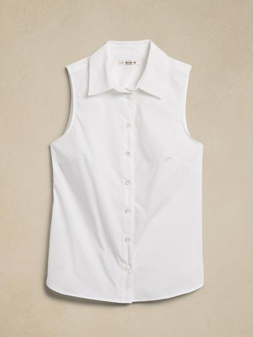 Riley Tailored Sleeveless Shirt Product Image
