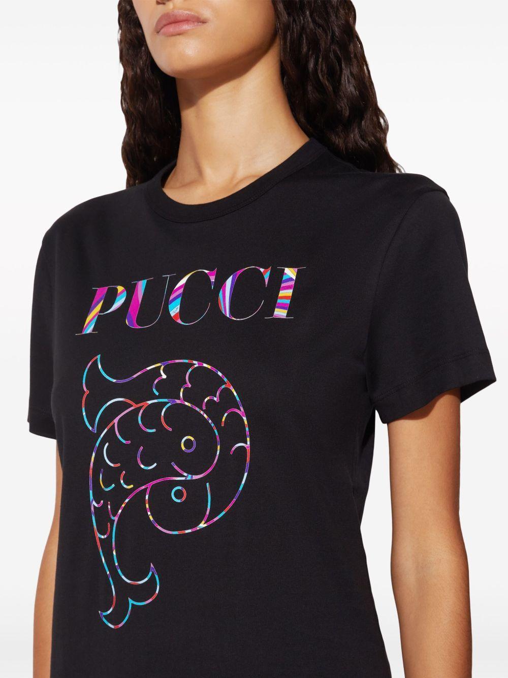 logo-print cotton T-shirt Product Image