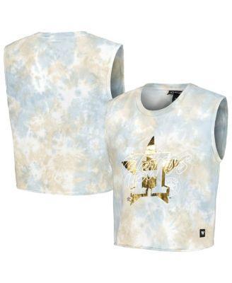 Women's The Wild Collective White Houston Astros Washed Muscle Tank Top, Size: 2XL Product Image