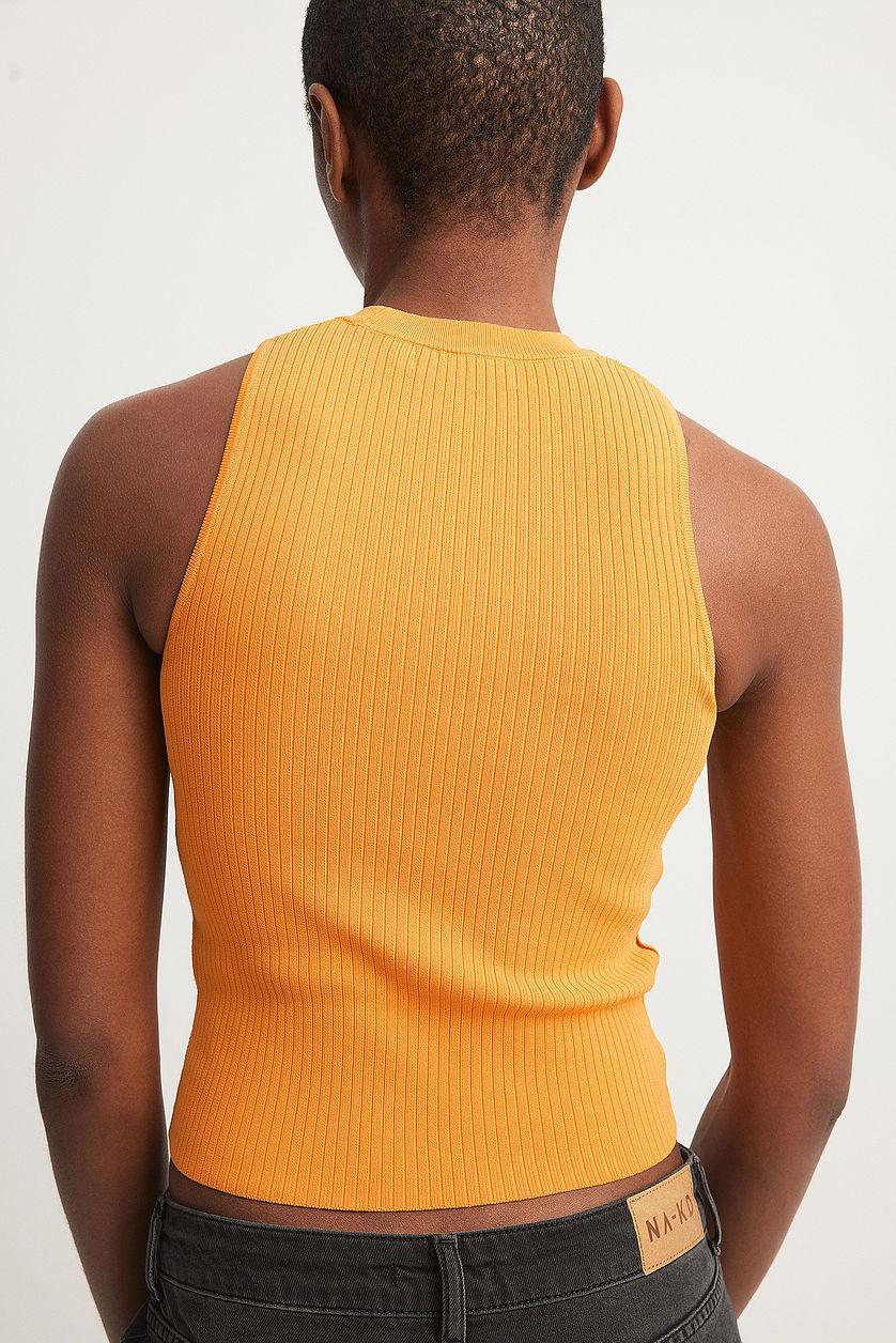 Fine Knitted Cut Out Detailed Crop Top Product Image
