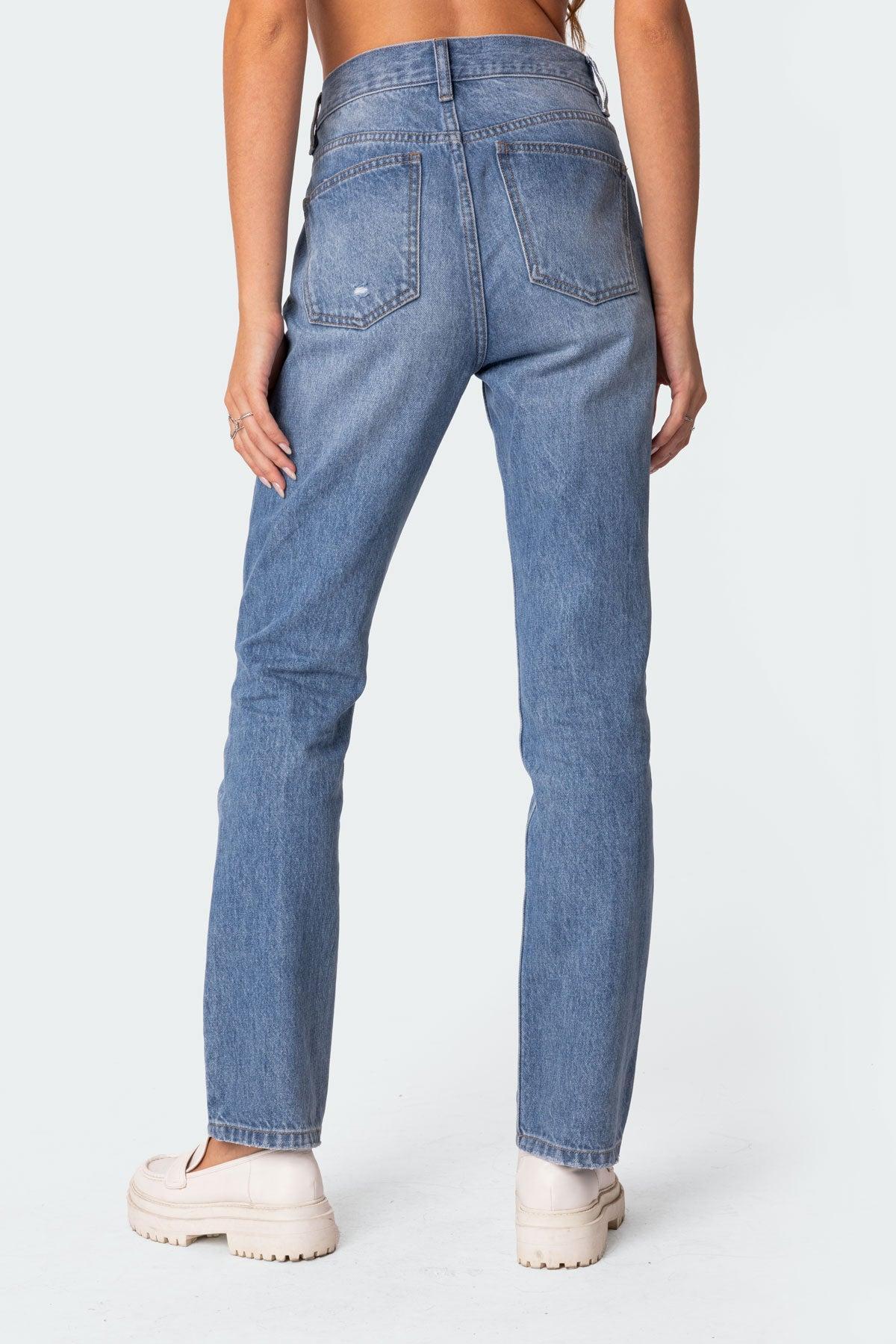 Swift High Rise Straight Leg Jeans Product Image
