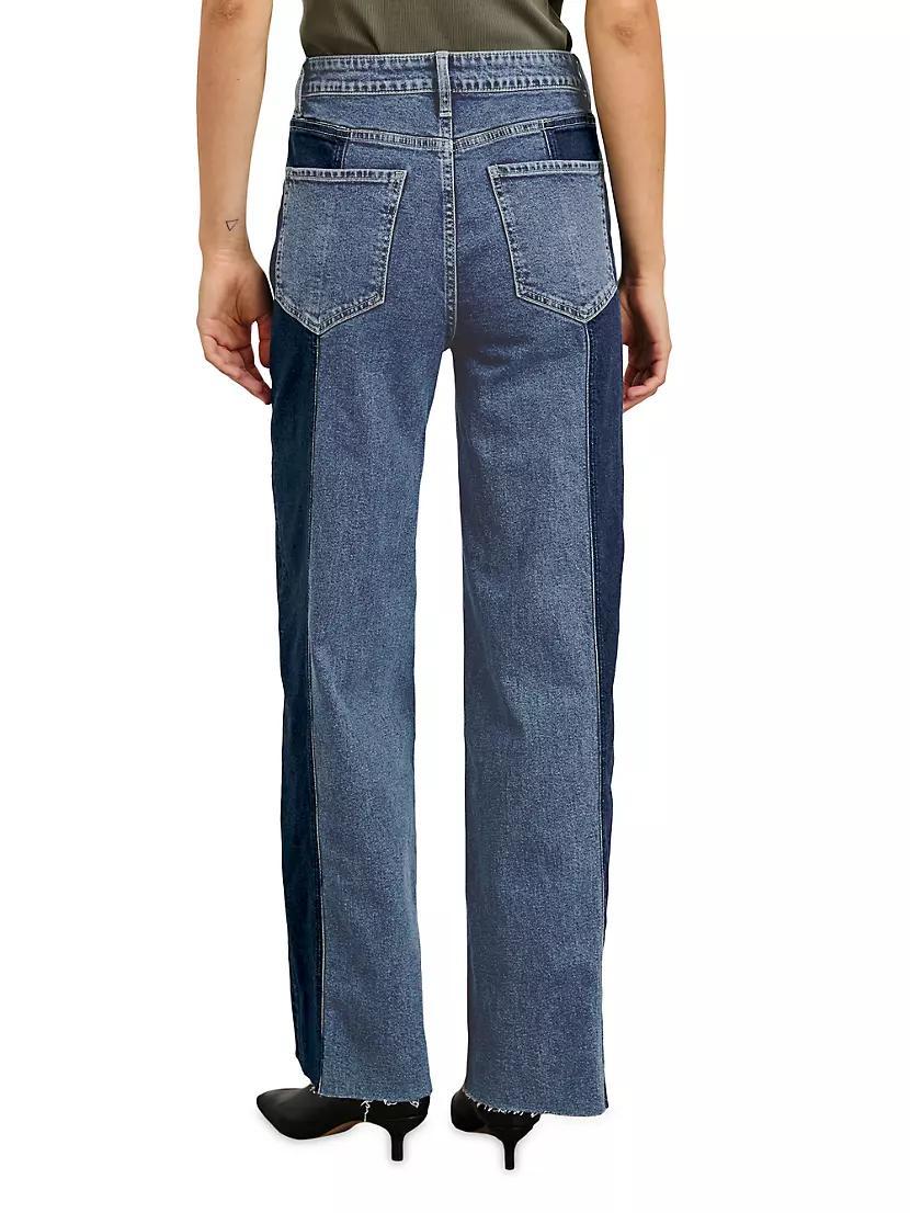 Getty Paneled Wide-Leg Jeans Product Image