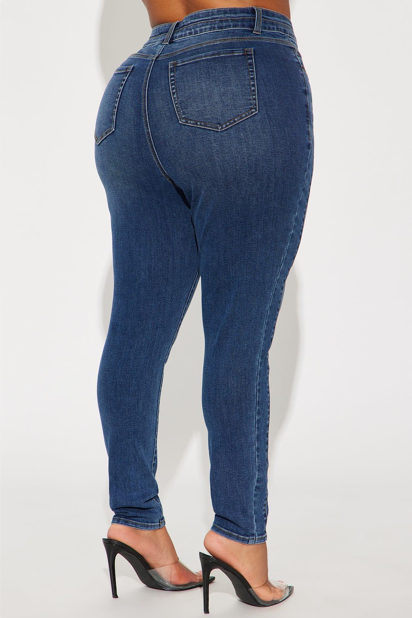 Adenna Stretch Skinny Jeans - Dark Wash Product Image