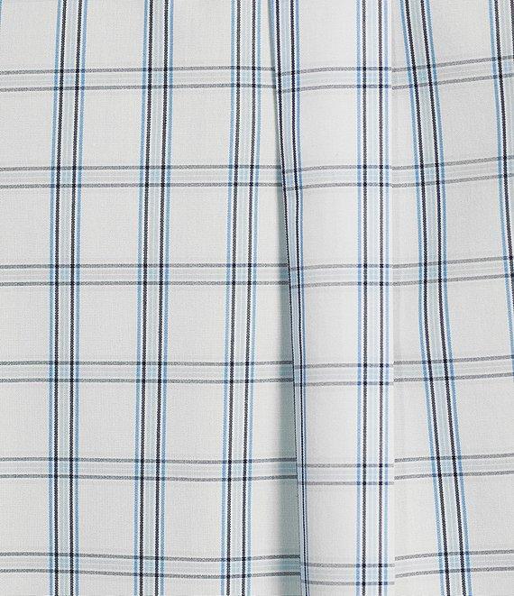 Gold Label Roundtree & Yorke Non-Iron Short Sleeve Windowpane Poplin Sport Shirt Product Image