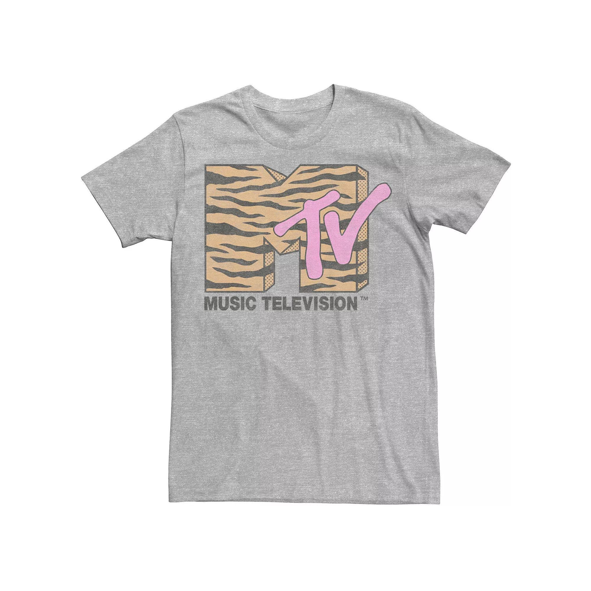 Men's MTV Vintage Tiger Logo Tee, Size: 3XL, White Product Image