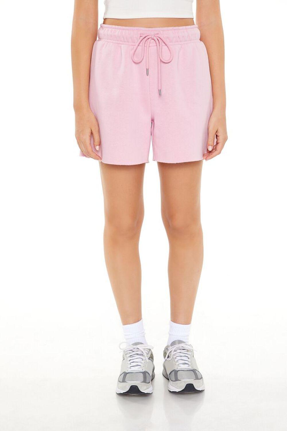 Raw-Cut Fleece Sweatshorts | Forever 21 Product Image