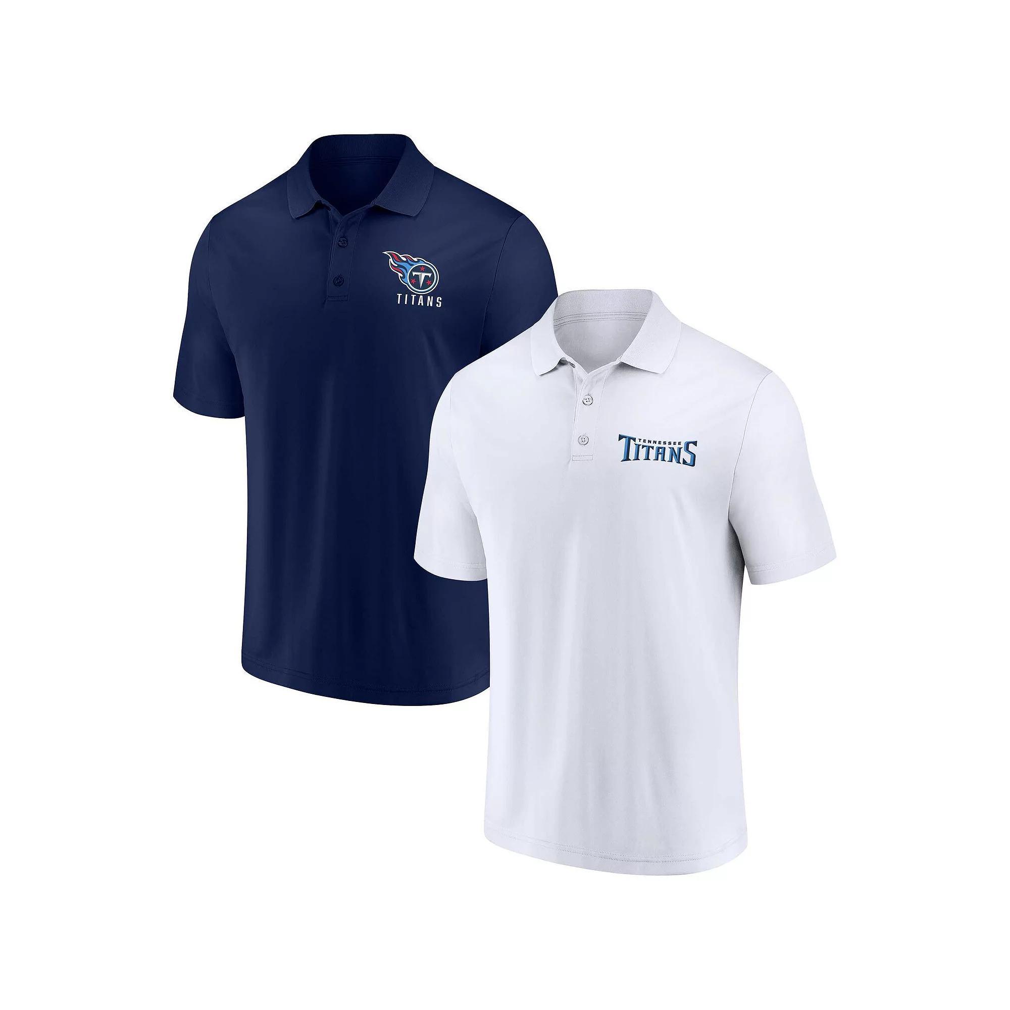 Men's Fanatics Branded White/Red Tampa Bay Buccaneers Lockup Two-Pack Polo Set, Size: Small Product Image