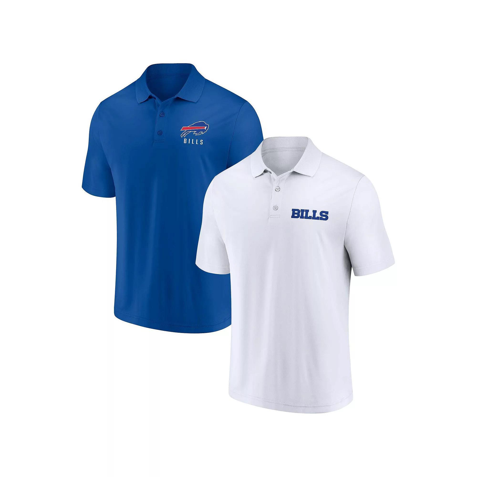 Men's Fanatics Branded White/Red Tampa Bay Buccaneers Lockup Two-Pack Polo Set, Size: Small Product Image