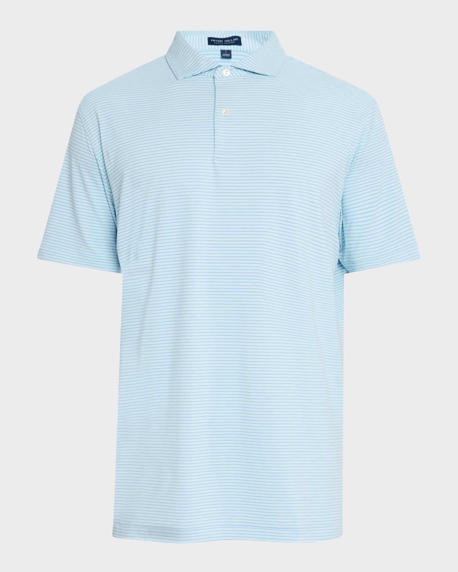 Men's Ballad Stripe Performance Jersey Polo Shirt Product Image