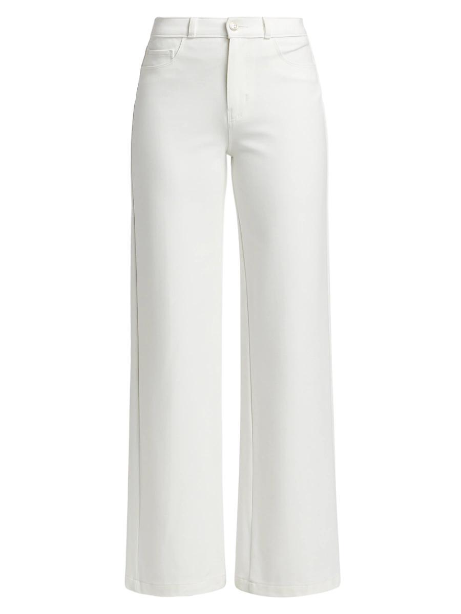 Womens Clayton High-Rise Wide-Leg Jeans Product Image