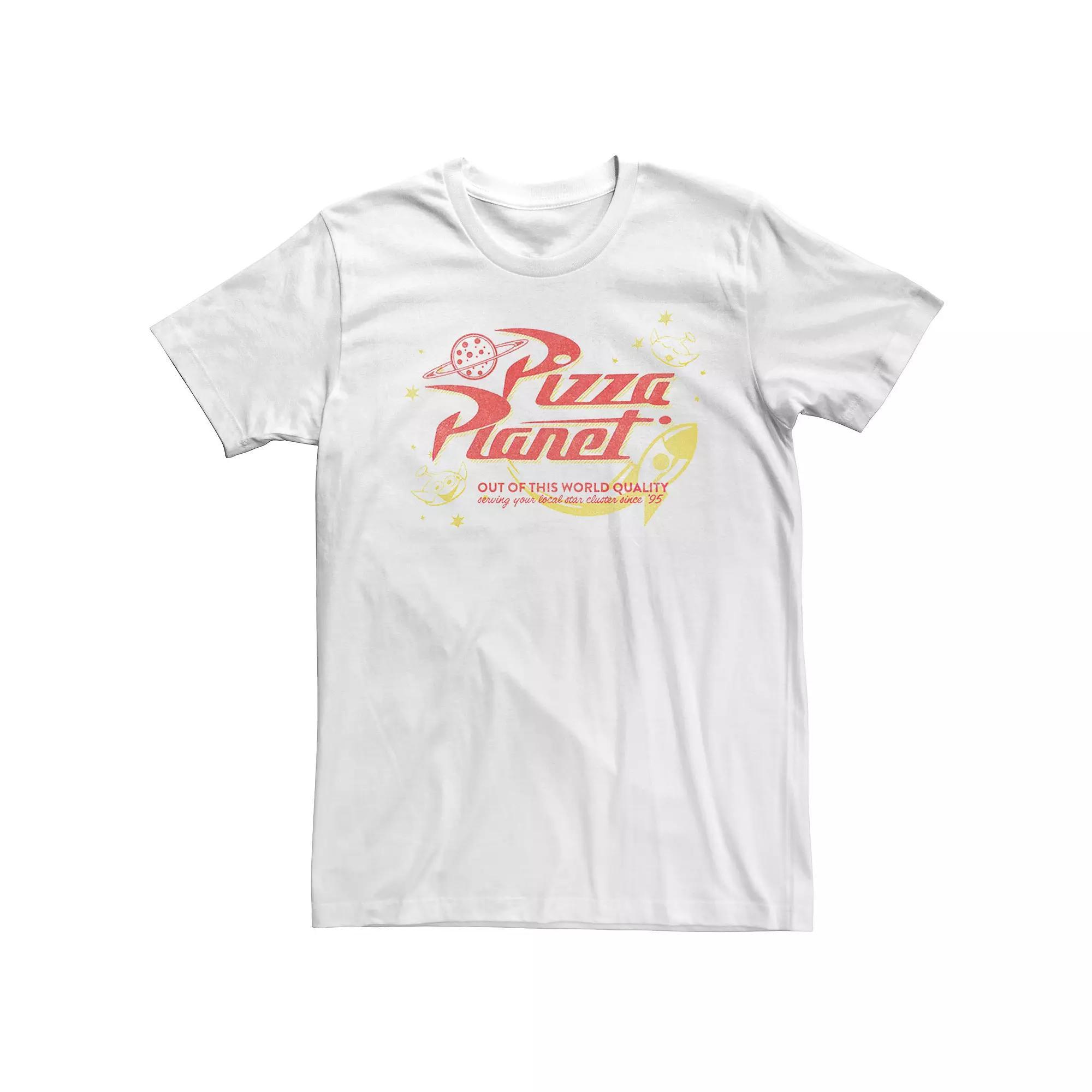 Disney / Pixar's Toy Story Men's Vintage Pizza Planet Logo Tee, Size: Medium, Natural Product Image