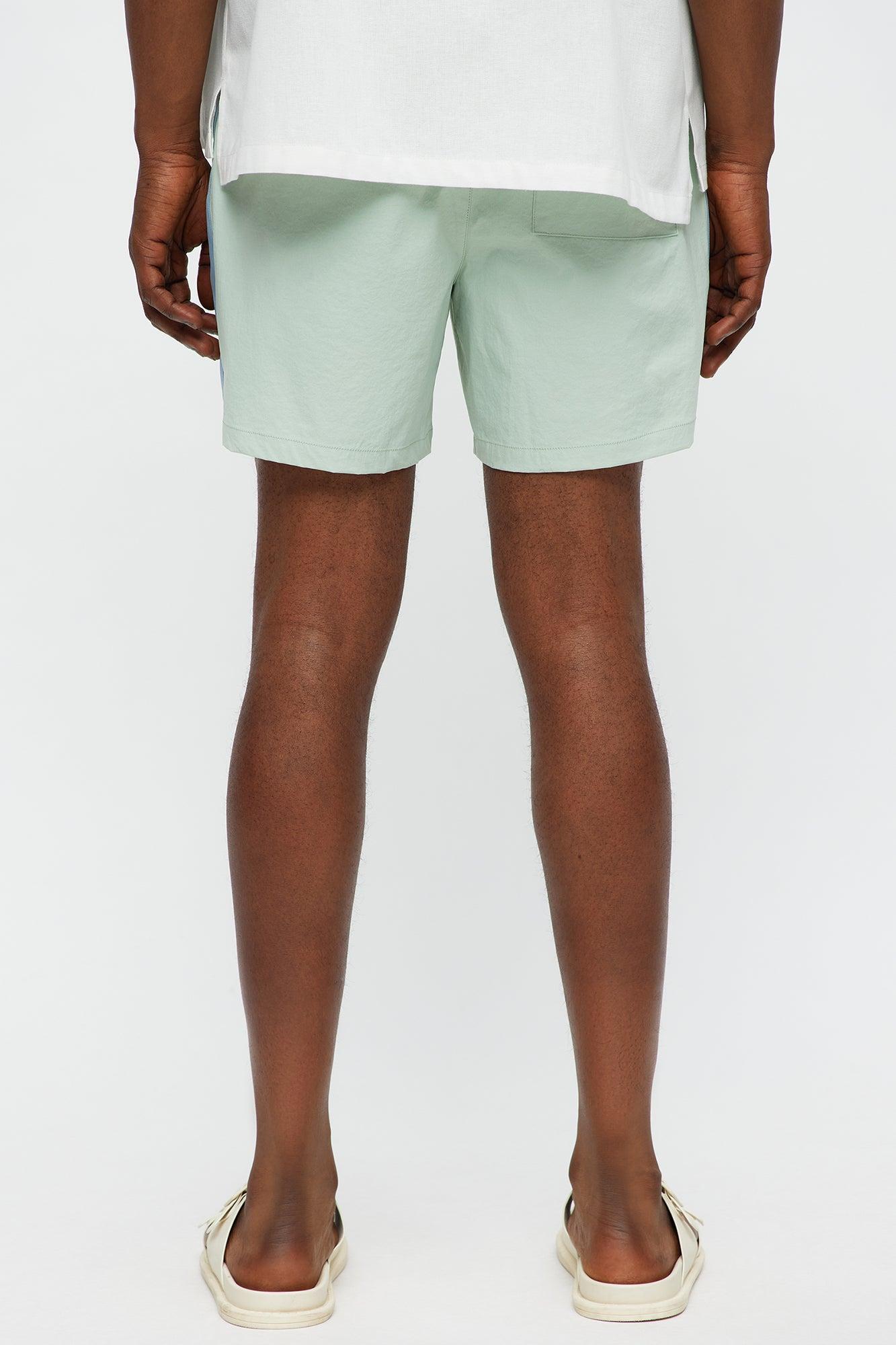 Chateau Essence Taped Swim Mid Trunk - Sage/combo Product Image