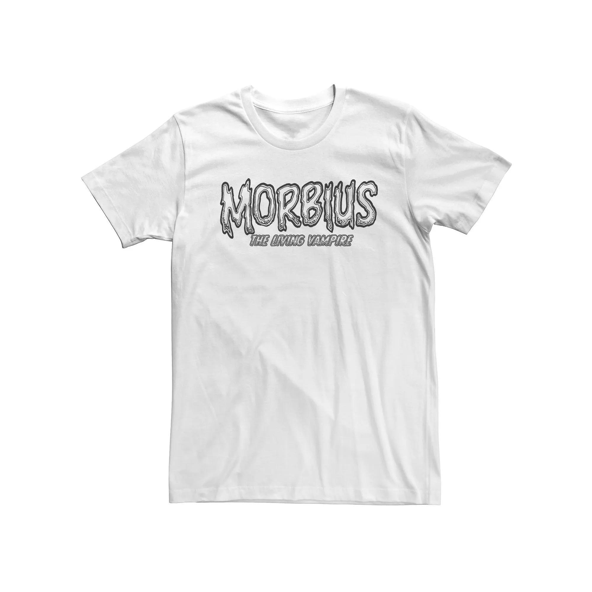 Big & Tall Marvel Morbius The Living Vampire Logo Tee, Men's, Size: 3XL Tall, White Product Image