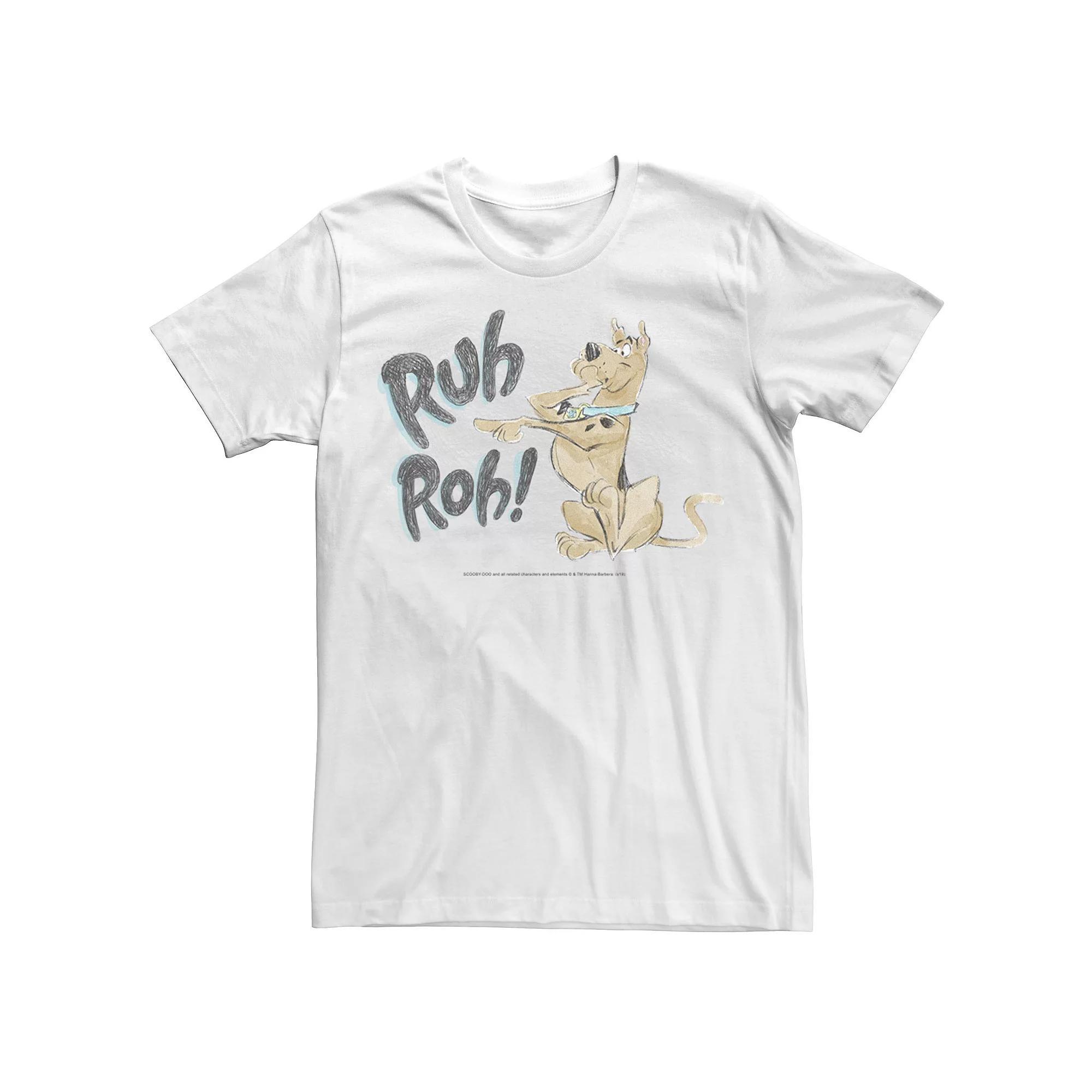 Mens Scooby-Doo Ruh-Roh Sketch Tee Product Image