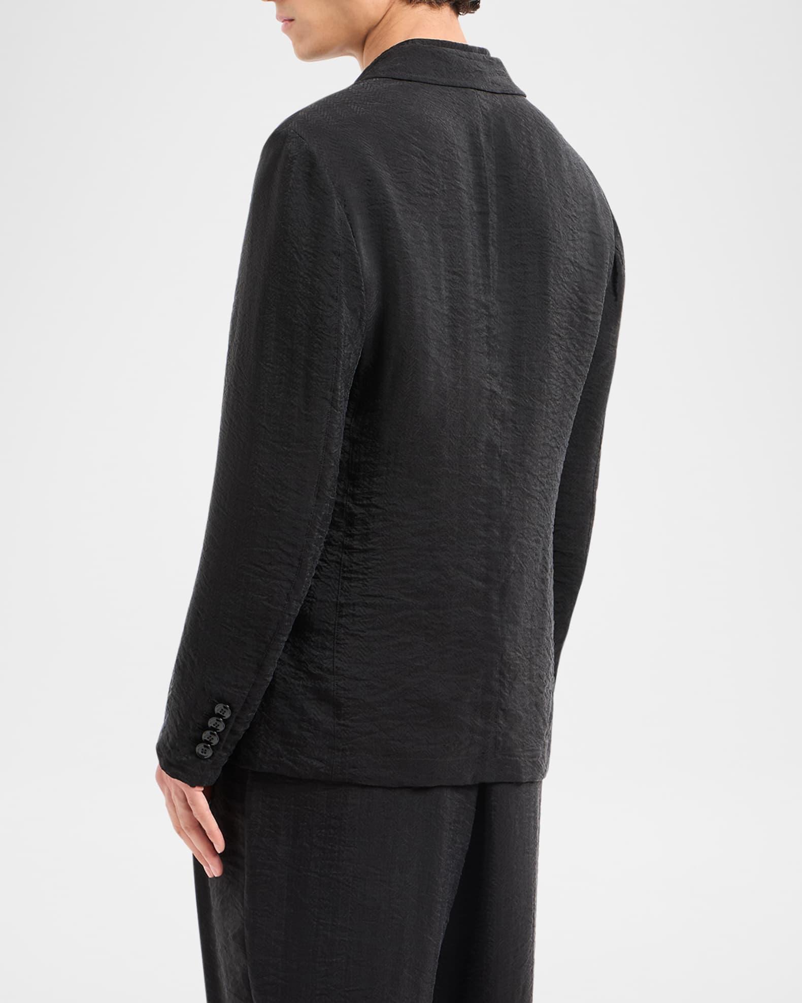Men's Herringbone Cupro-Blend Blazer Product Image