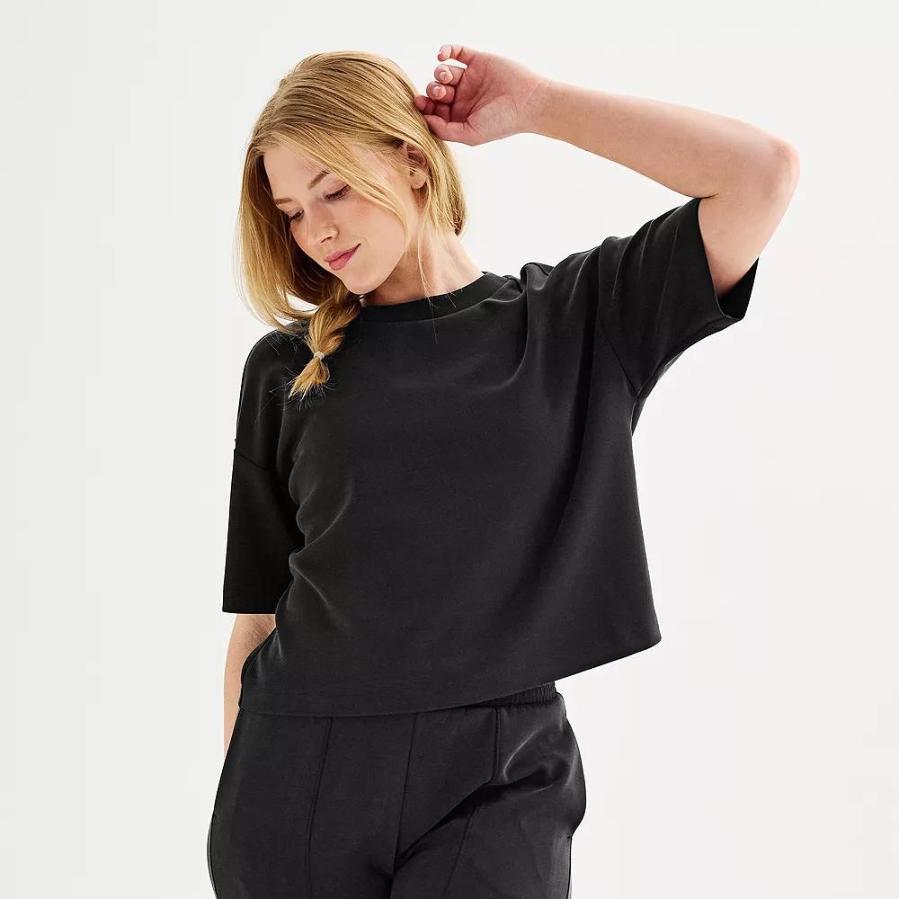 Women's FLX Solace Boxy Tee, Size: Small, Kameron Brown Product Image