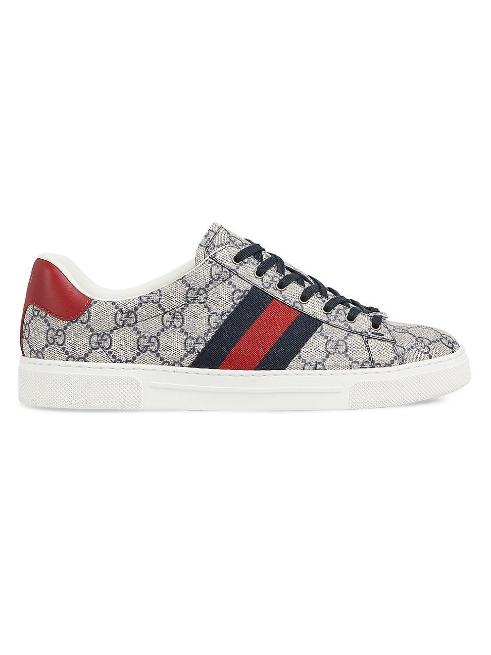 Mens Gucci Ace Low-Top Sneakers with Web Product Image