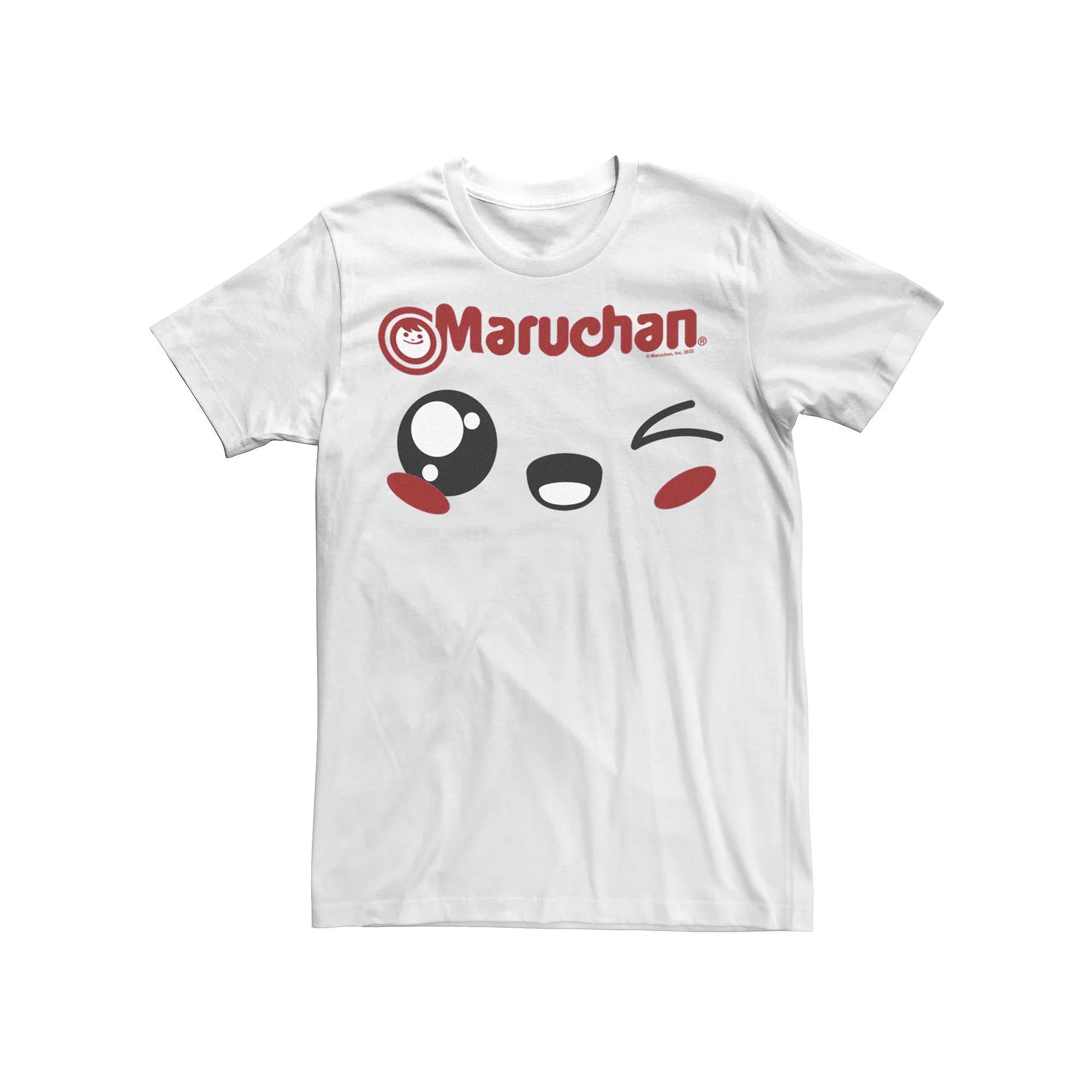 Men's Maruchan Winking Chibi Face Tee, Size: XL, White Product Image