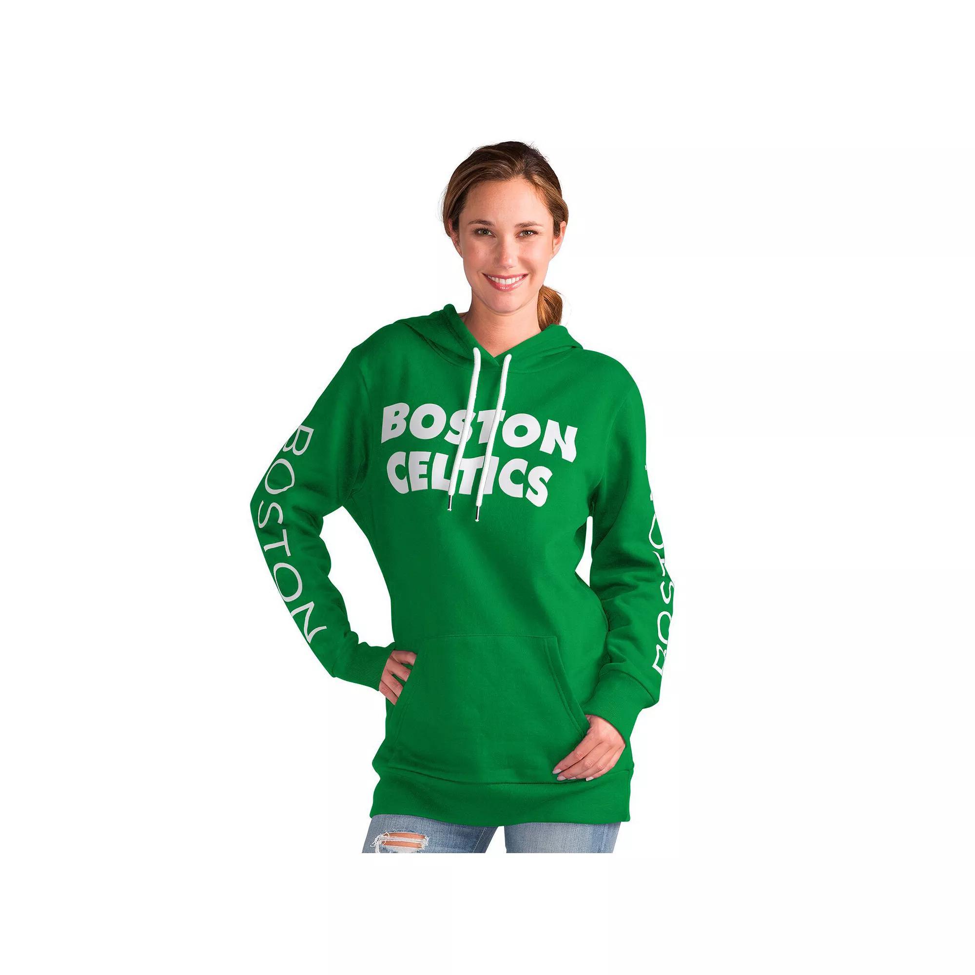 Women's G-III 4Her by Carl Banks Kelly Green Boston Celtics Base Coach Pullover Hoodie, Size: Large Product Image