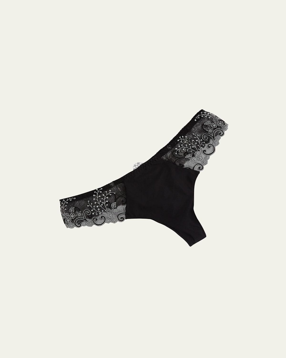 Delice Lace Mesh Thong Product Image