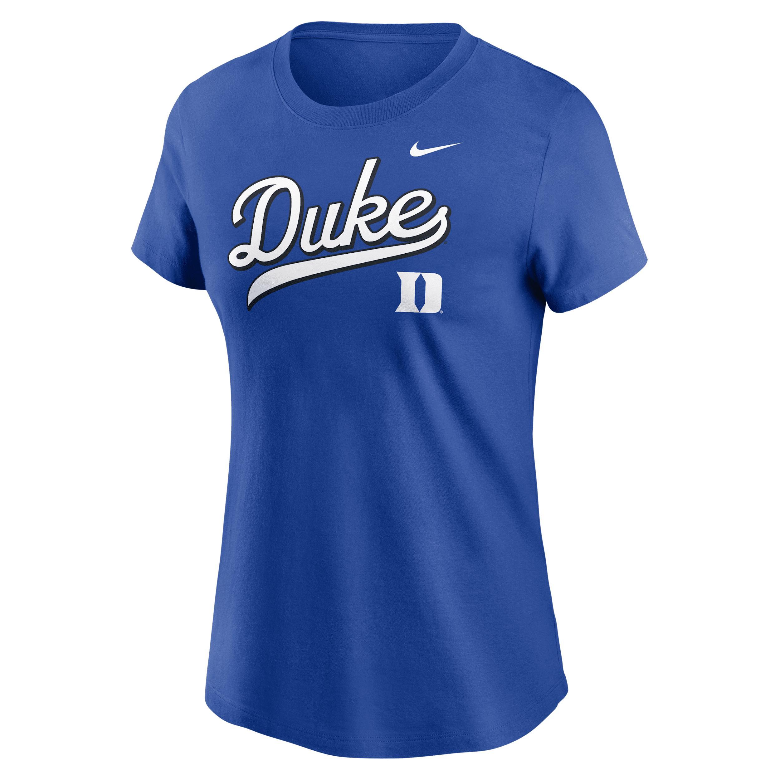 Duke Athletic Prep Arch Local Script Nike Women's College T-Shirt Product Image