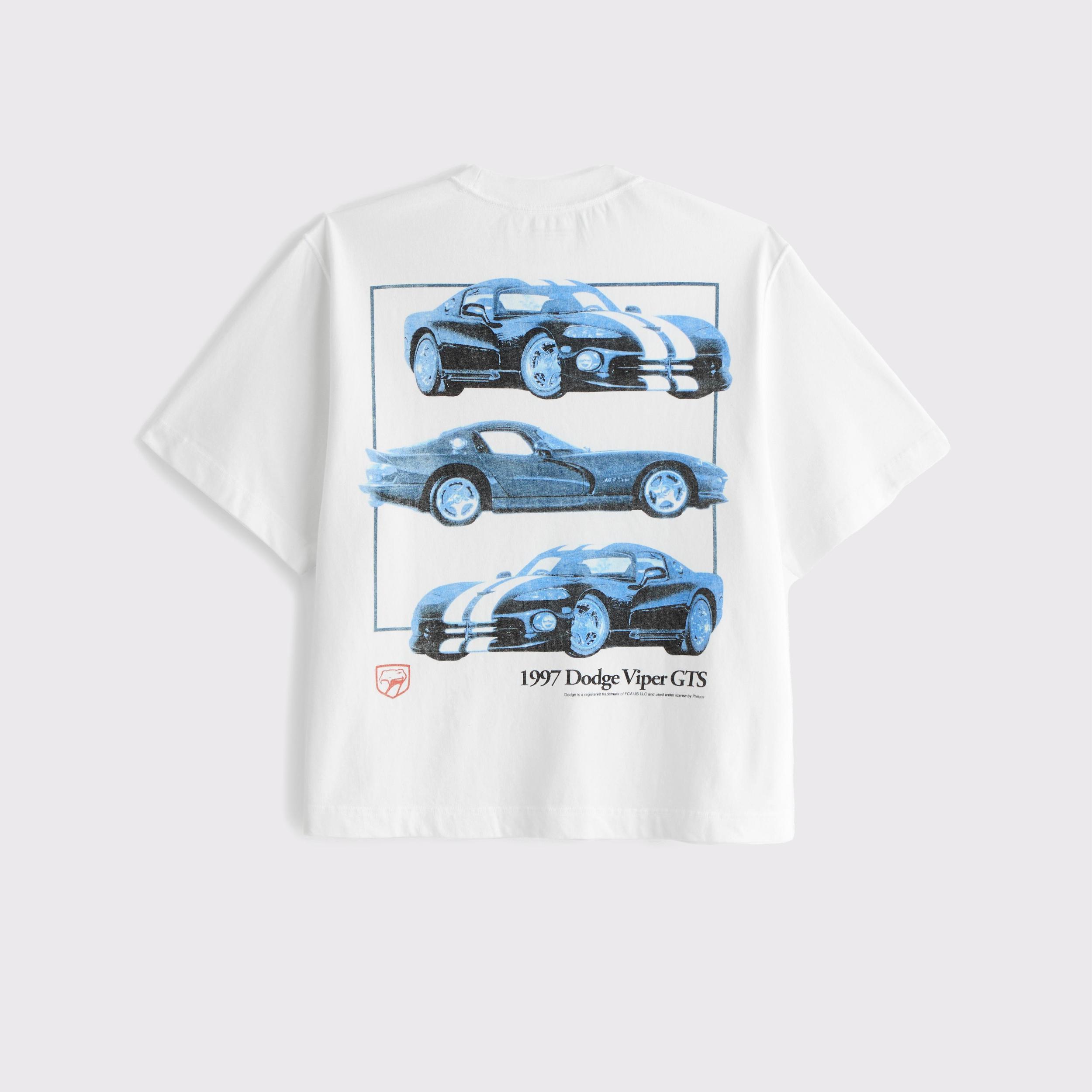 Premium Heavyweight Cropped Viper Graphic Tee Product Image