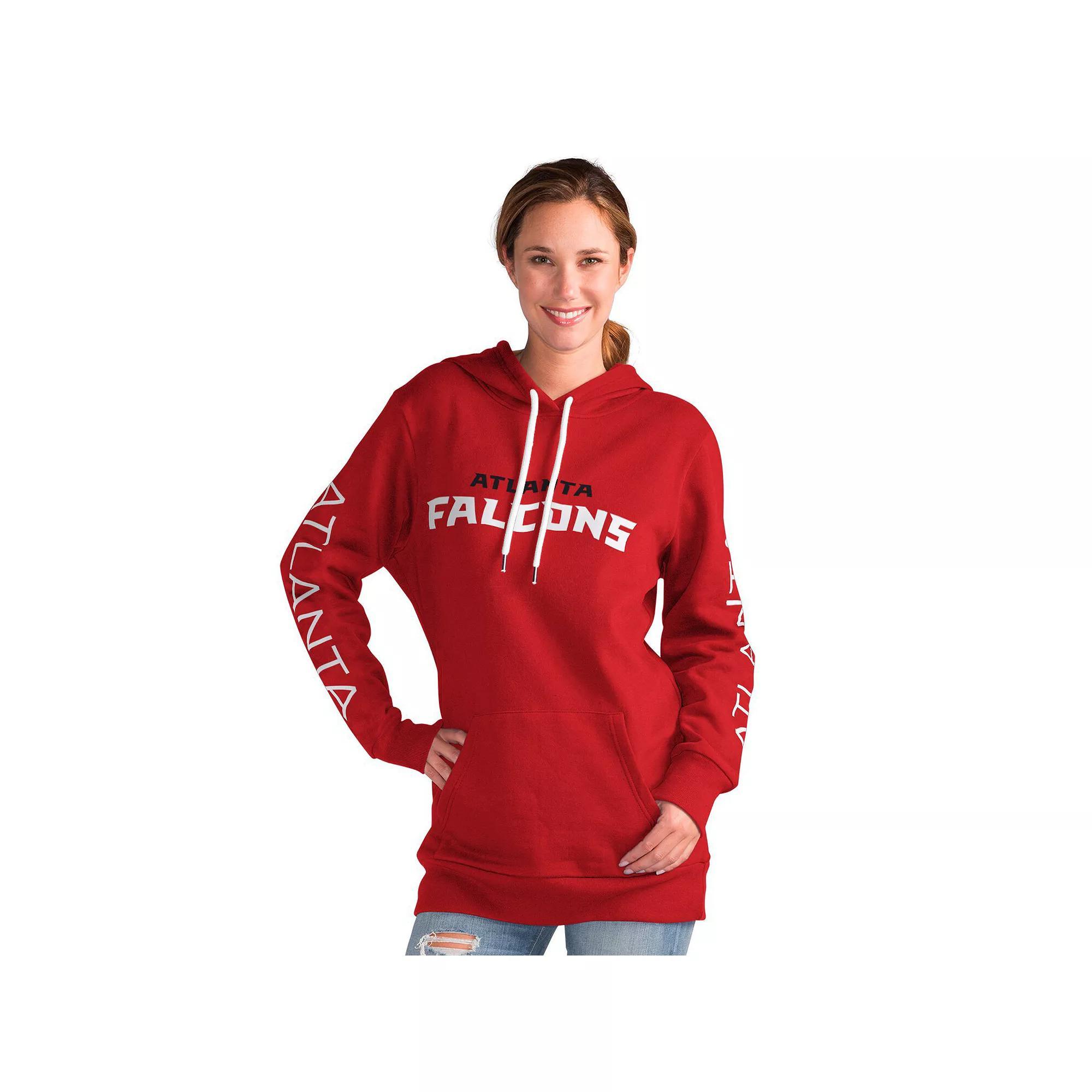 Women's G-III 4Her by Carl Banks Red Atlanta Falcons Extra Inning Pullover Hoodie, Size: Medium Product Image