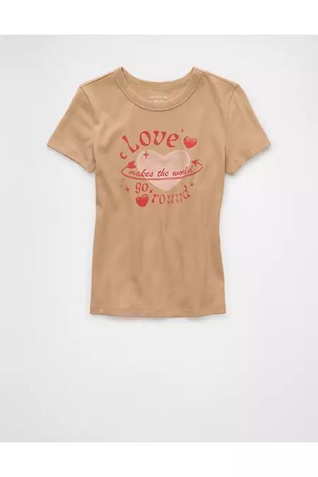 AE Hey Baby Valentines Day Graphic T-Shirt Womens Product Image
