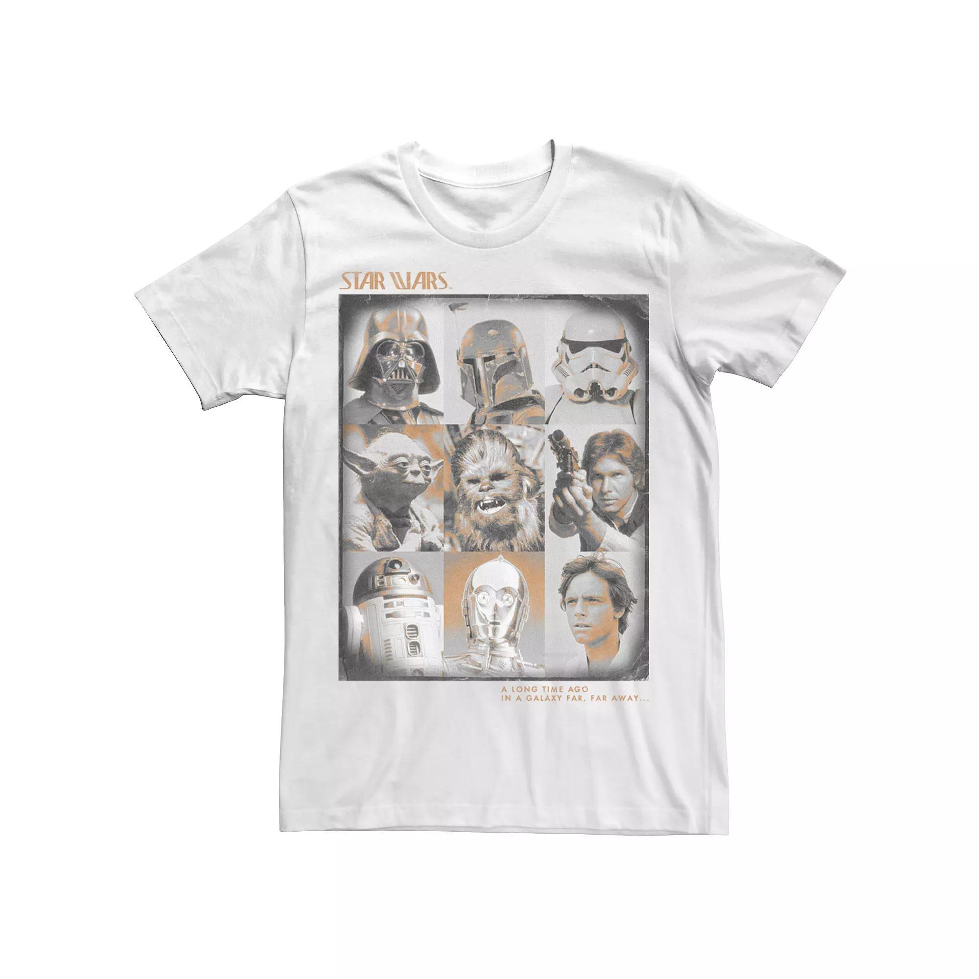 Men's Star Wars Character Portraits Box Up Tee, Size: Small, White Product Image