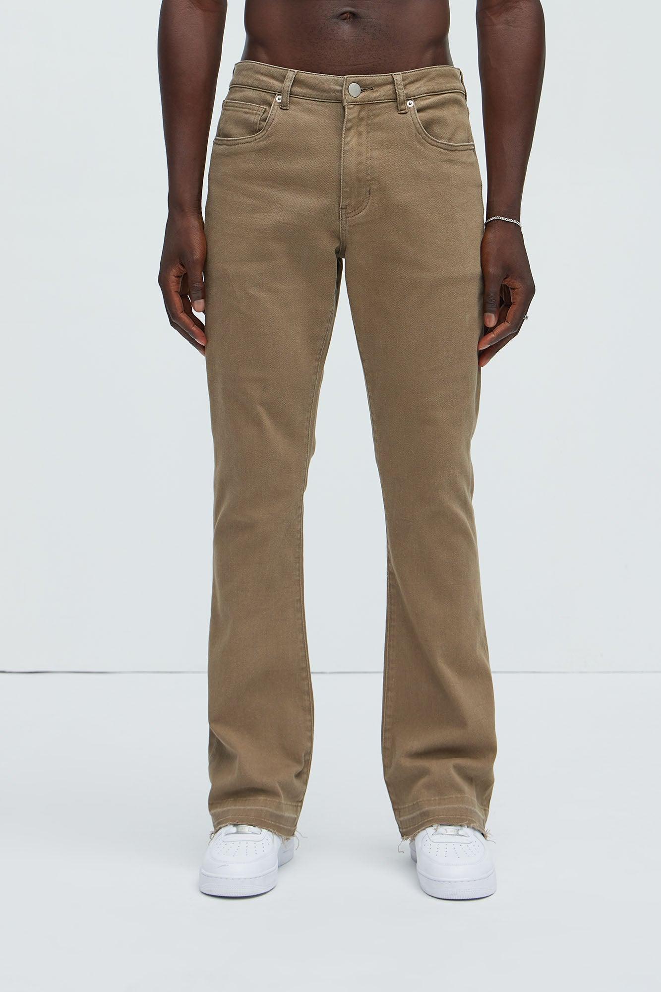Cornell Slim Flare Jeans - Brown Product Image
