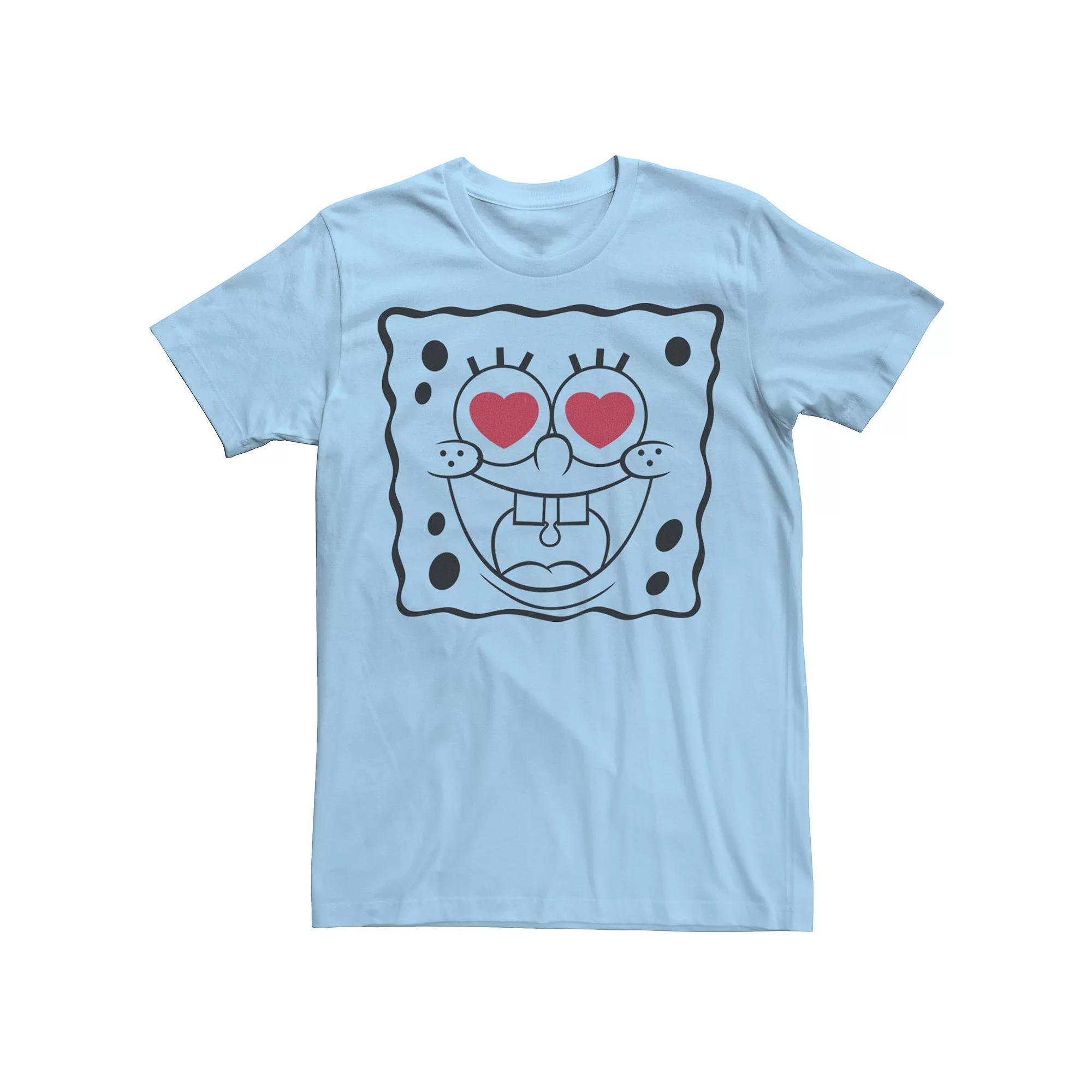 Men's Nickelodeon SpongeBob SquarePants Heart Eyes Graphic Tee, Size: XXL, Light Blue Product Image