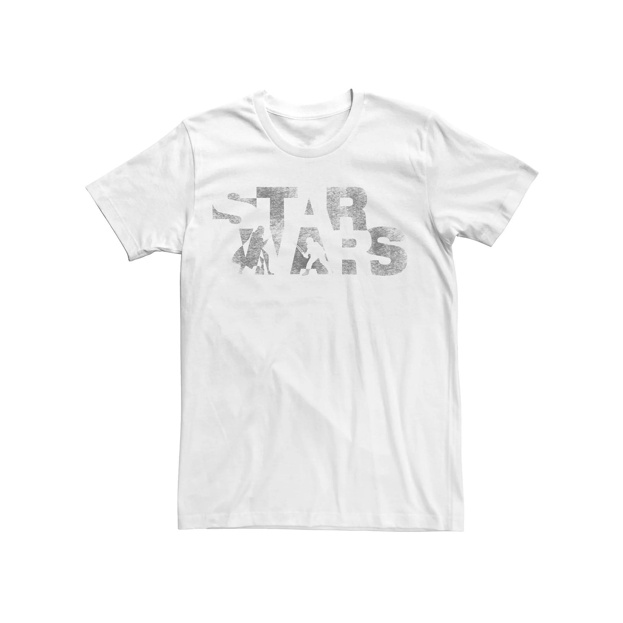 Men's Star Wars Graphic Logo Tee, Size: Small, White Product Image