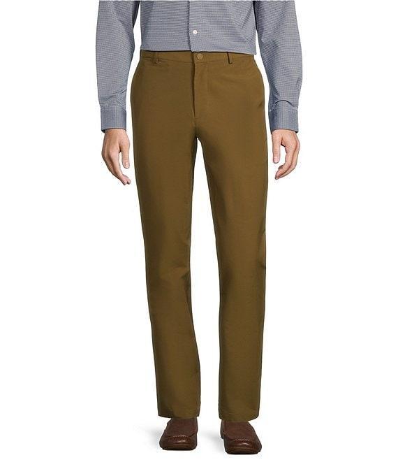 Roundtree & Yorke Performance Ethan Slim Fit Flat Front Chino Pants Product Image