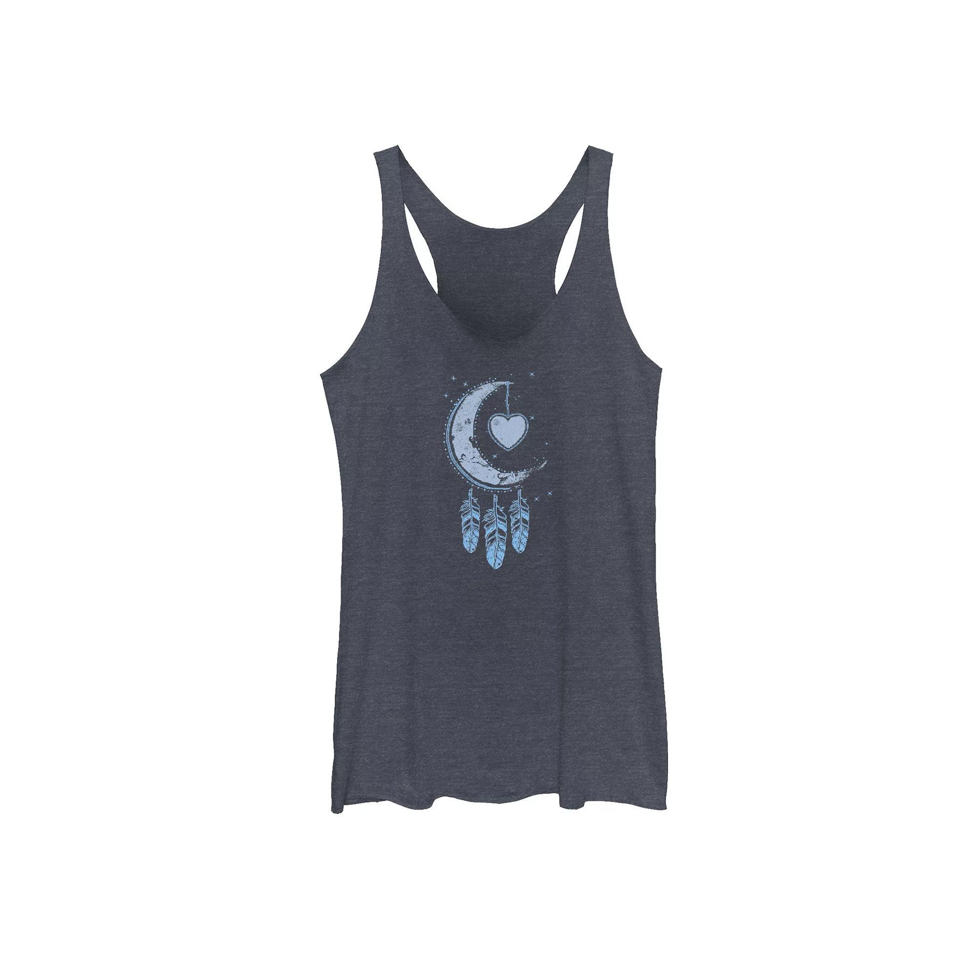 Juniors Super Mom Wife Tired Graphic Tank Top, Girls Navy Grey Product Image