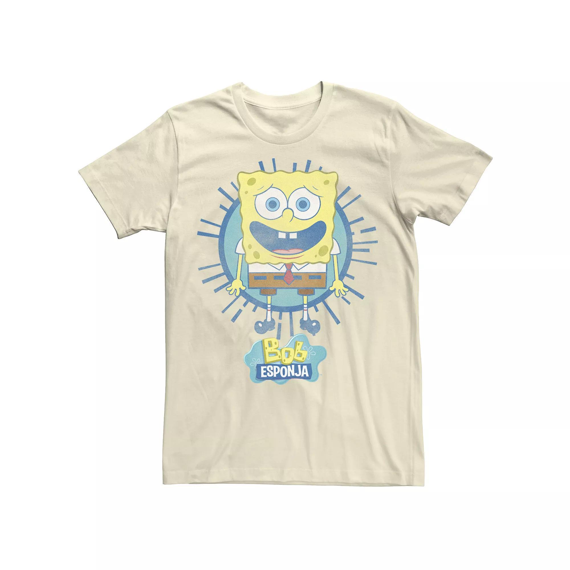 Men's Nickelodeon SpongeBob SquarePants Rays Spanish Tee, Size: 3XL, Natural Product Image