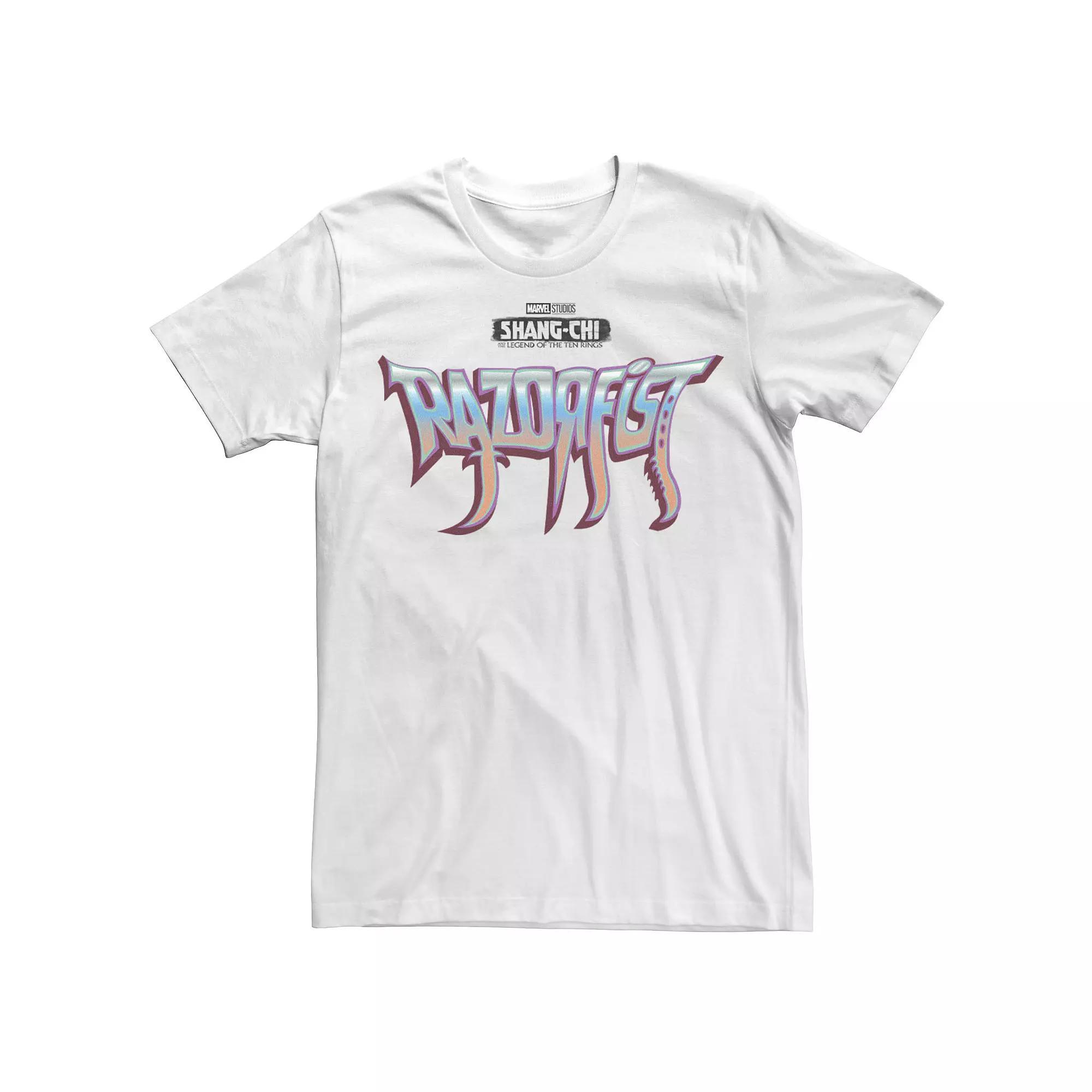 Big & Tall Marvel Shang-Chi Razorfist Logo Tee, Men's, Size: 3XL, White Product Image