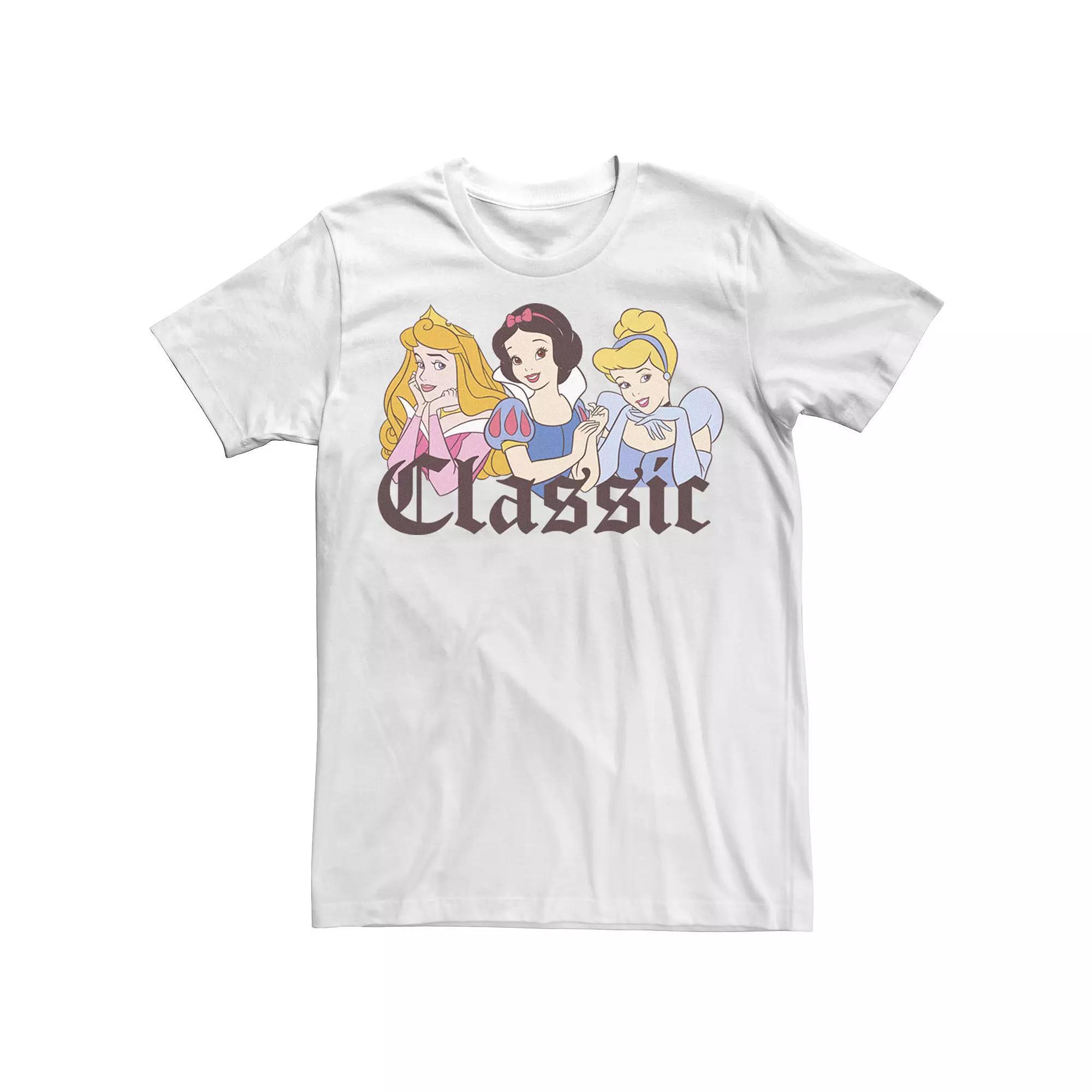 Men's Disney Princess Classic Group Shot Tee, Size: Large, White Product Image