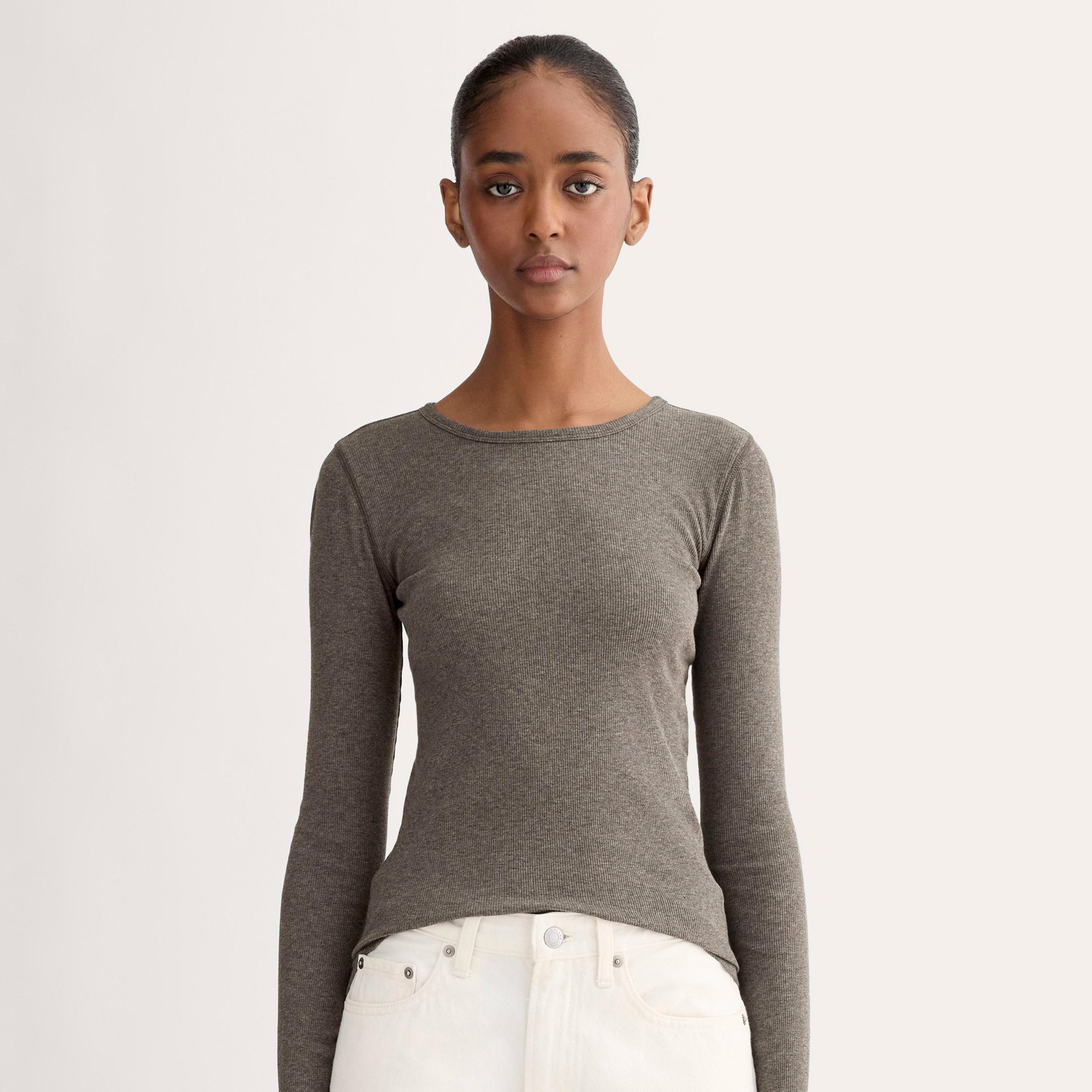 Womens Luxe Rib Long-Sleeve Crew Sweater by Everlane Product Image