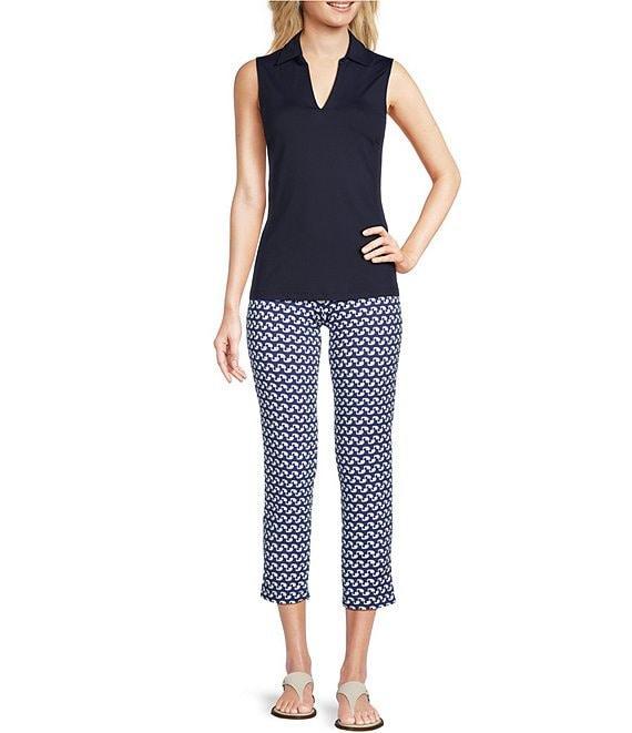 J.McLaughlin Aida Catalina Cloth Knit Point Collar Sleeveless Top Product Image