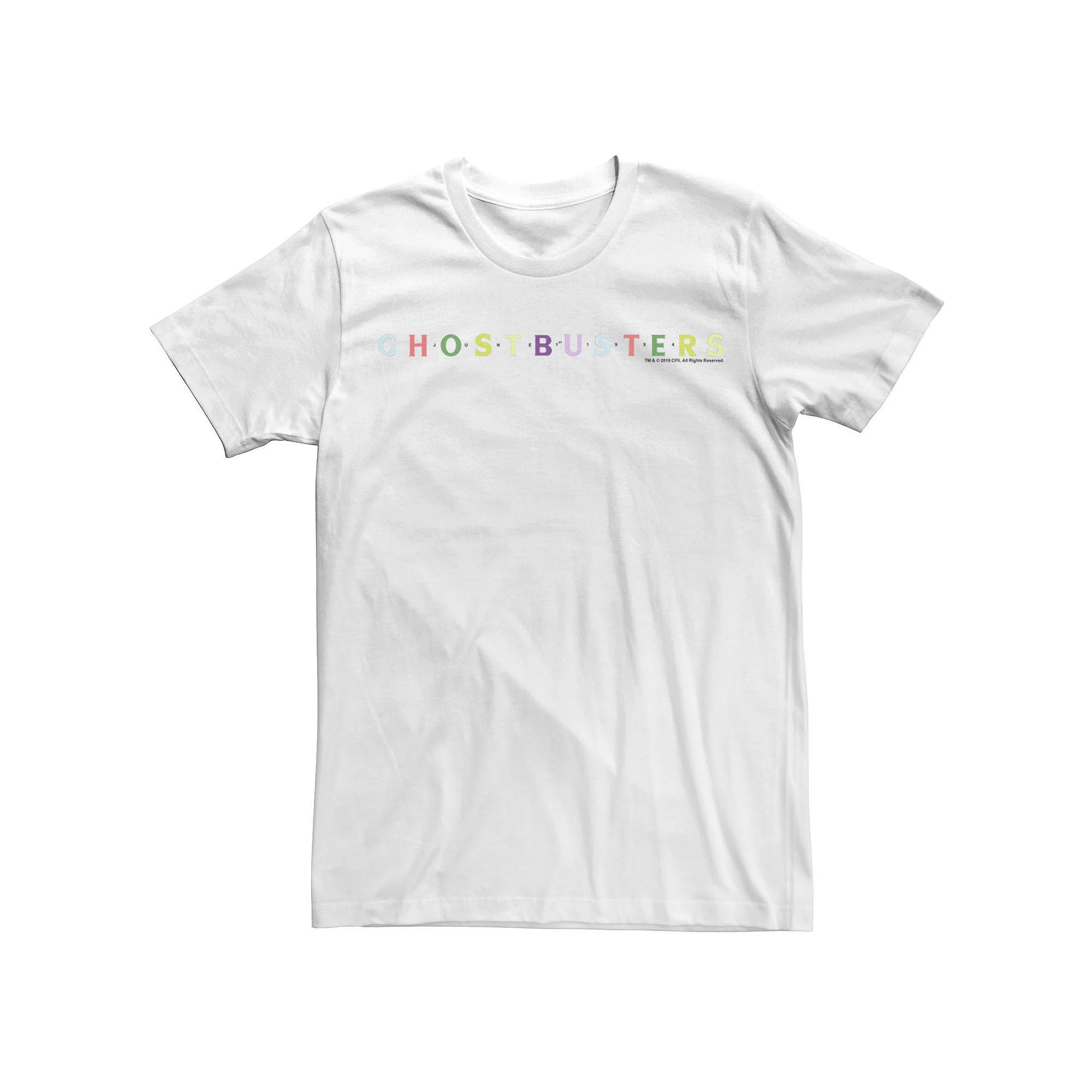 Men's Ghostbusters Colorful Logo Graphic Tee, Size: XL, White Product Image
