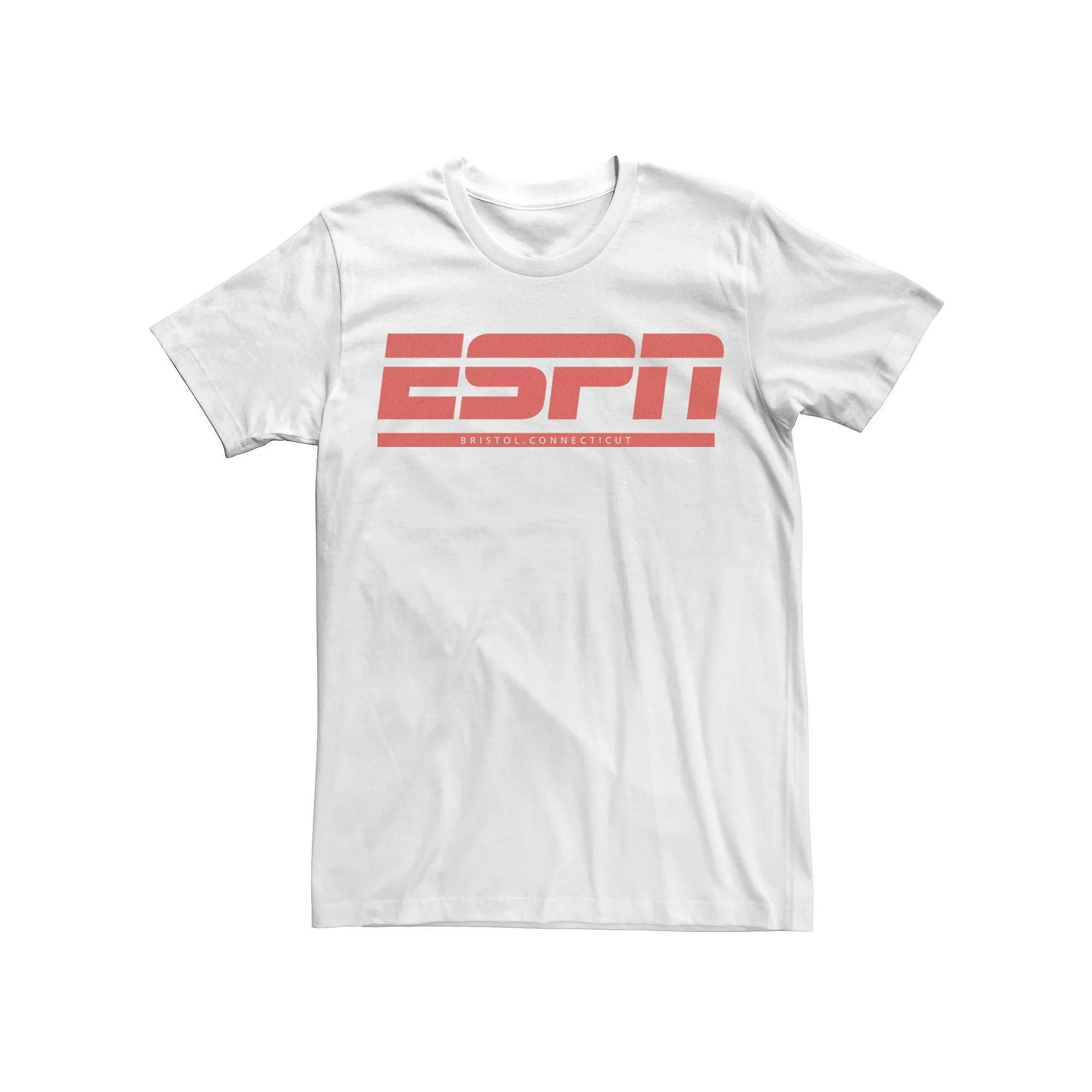 Men's ESPN Bristol Connecticut Black Logo Tee, Size: Large, White Product Image