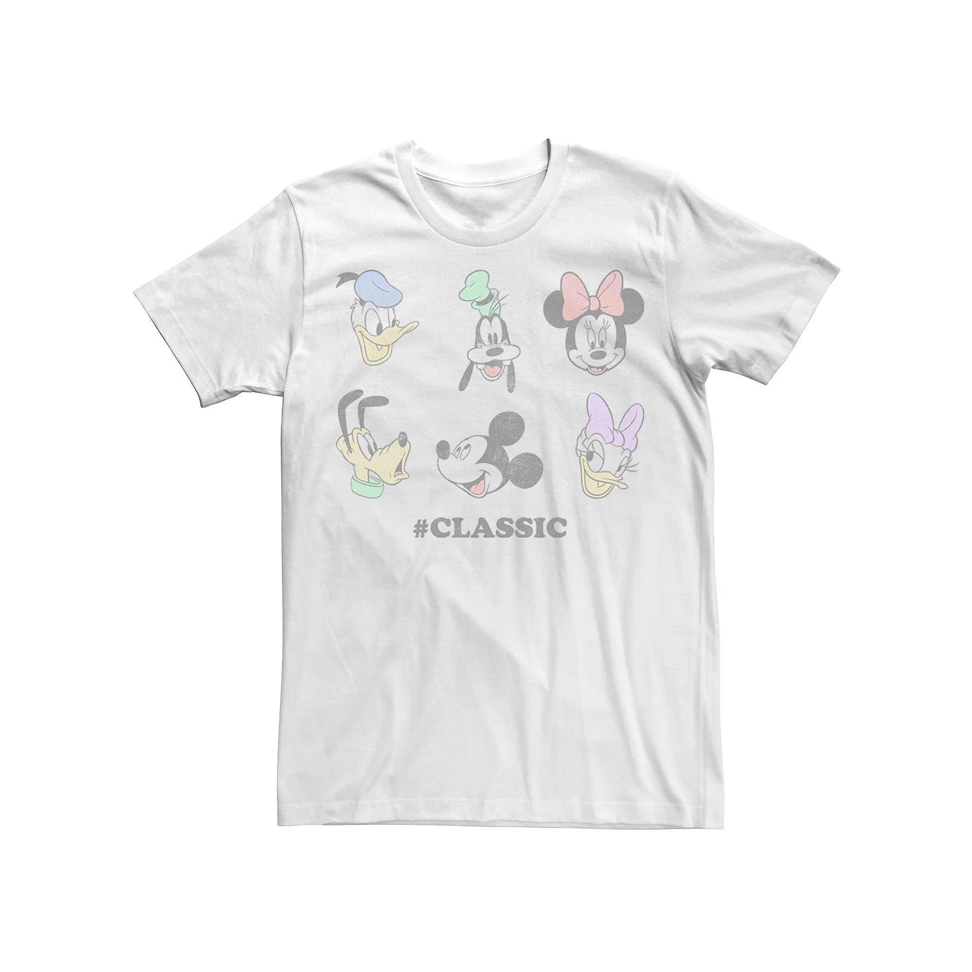 Disney's Mickey Mouse & Friends Men's Classic Portrait Tee, Boy's, Size: XS, White Product Image