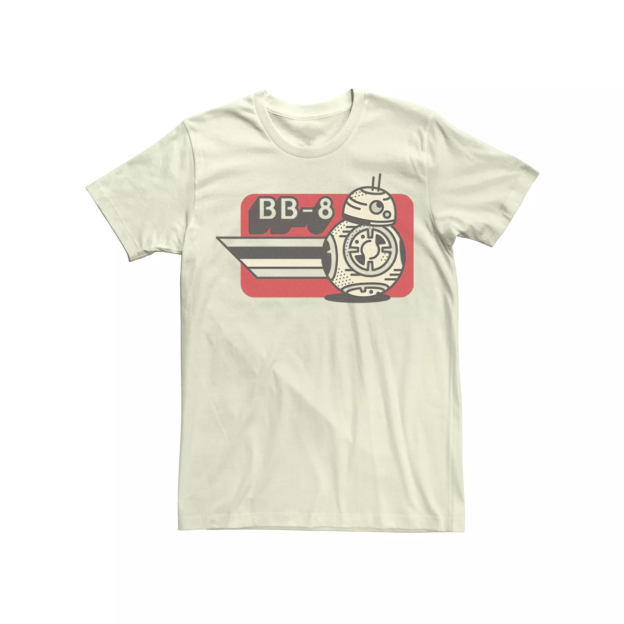 Men's Star Wars The Rise of Skywalker BB-8 on the Run Tee, Size: 3XL, Natural Product Image