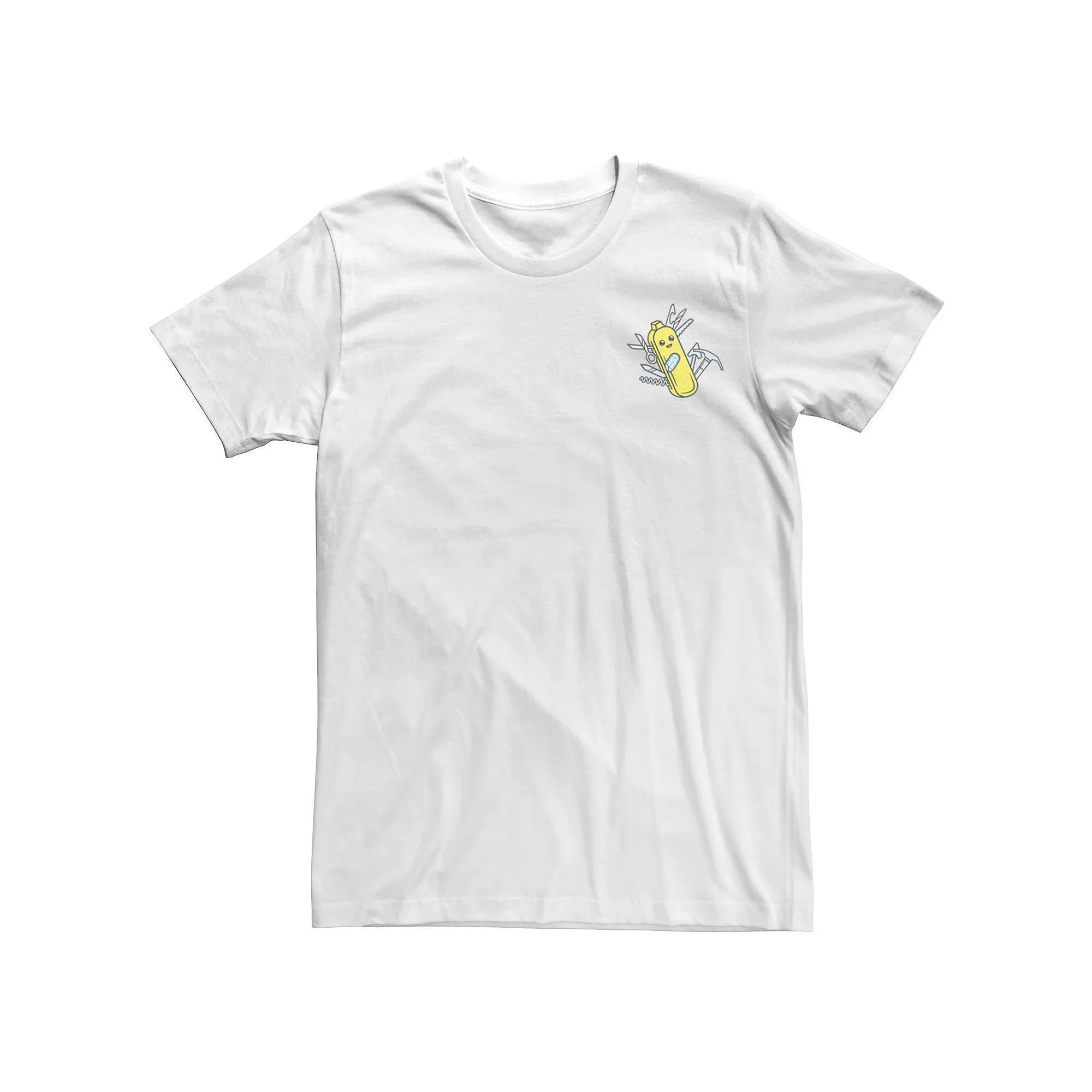 Men's Fortnite Peely Swiss Knife Pocket Tee, Boy's, Size: Large, White Product Image