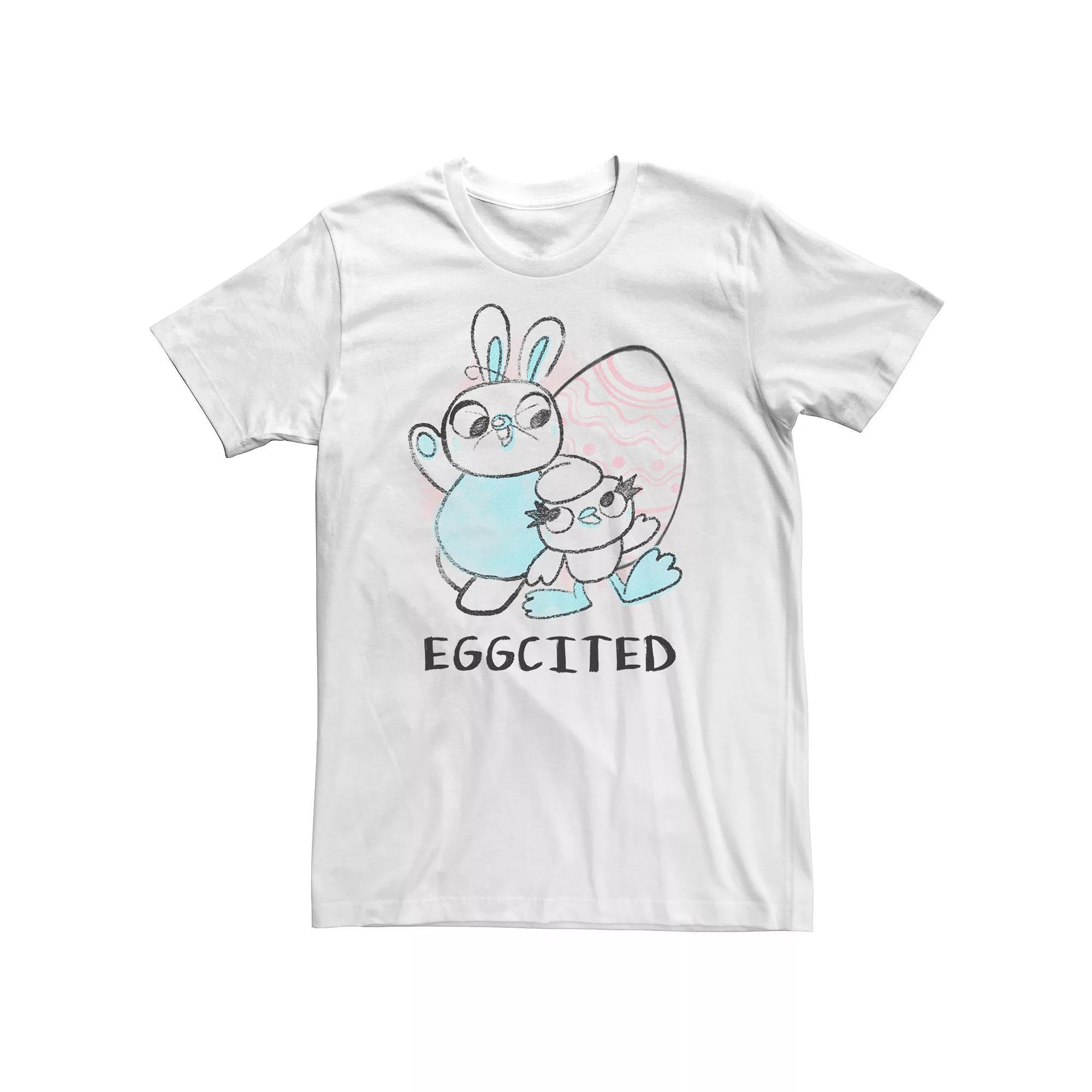 Big & Tall Disney / Pixar Toy Story 4 Easter Ducky And Bunny Eggcited Tee, Men's, Size: 3XL, White Product Image