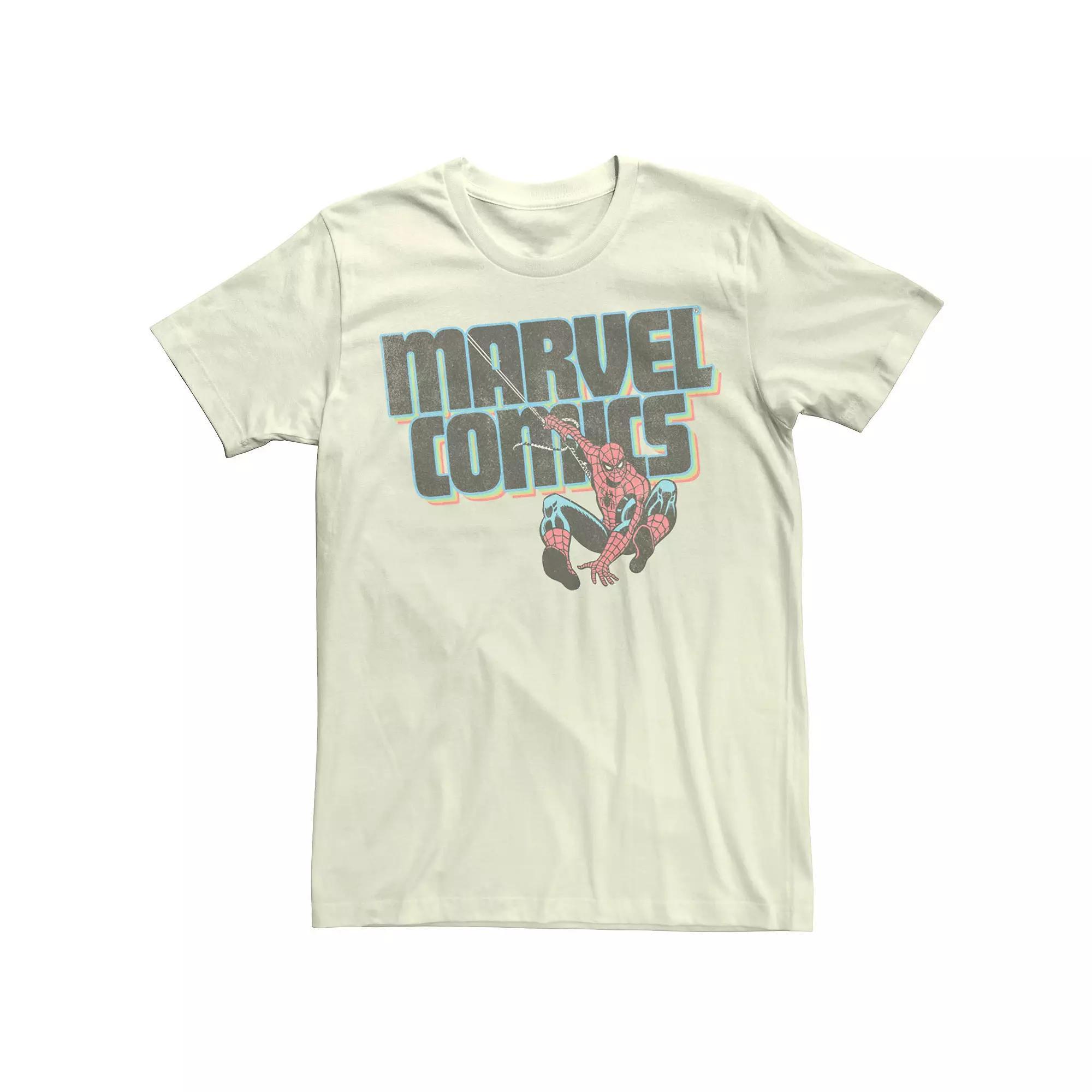 Mens Marvel Comics Spider-Man Classic Web Sling Logo Tee Product Image