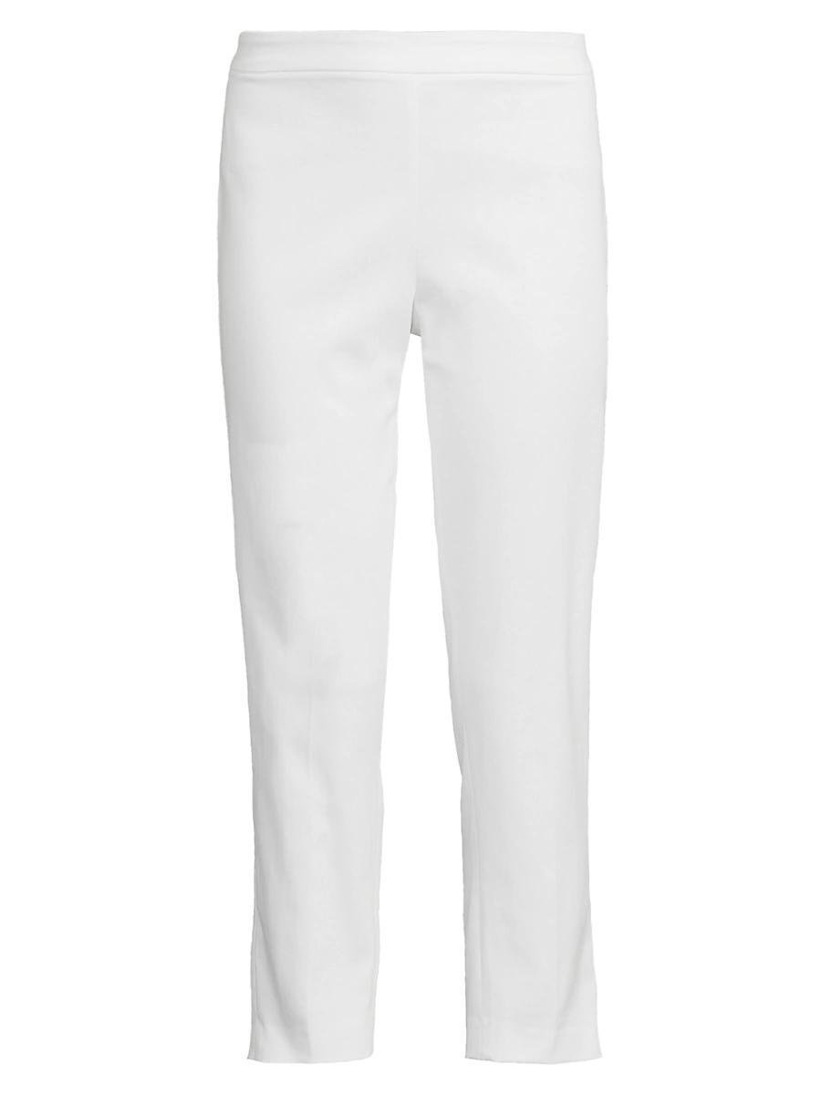 Womens Cotton-Blend Chino Crop Pants Product Image