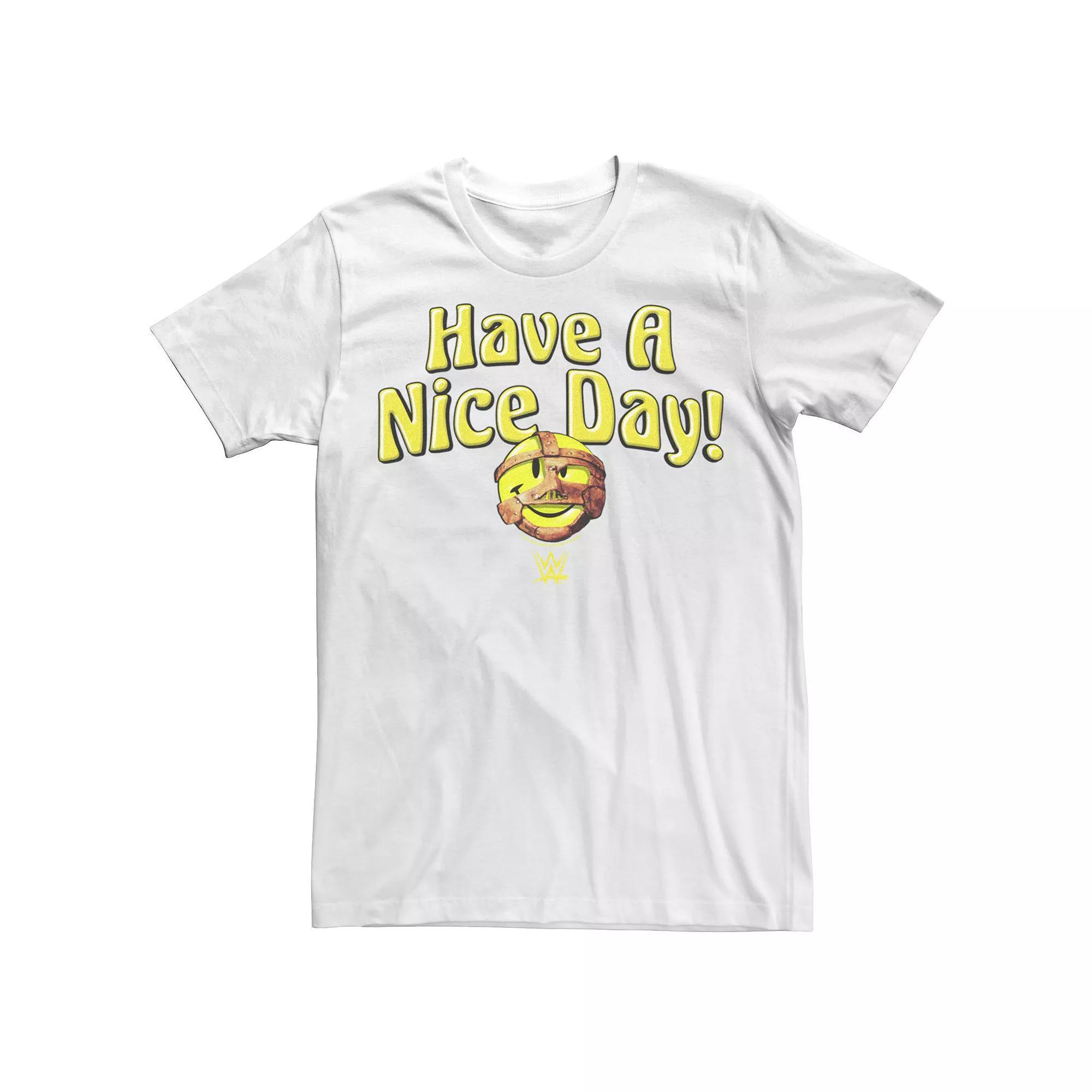 Men's WWE Mankind Have A Nice Day Logo Tee, Size: Small, White Product Image