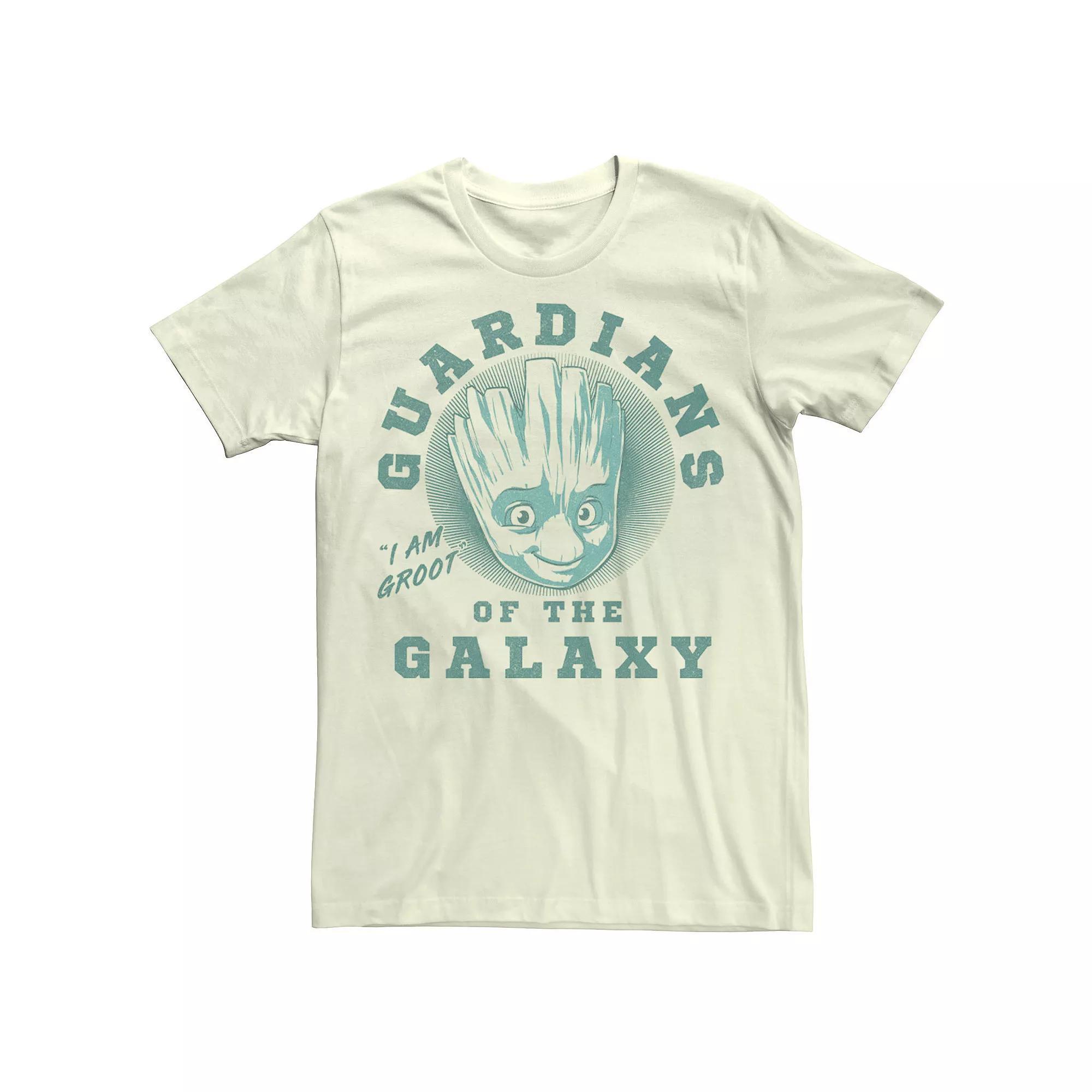 Men's Marvel Groot Face Comic Tee, Size: Medium, Natural Product Image