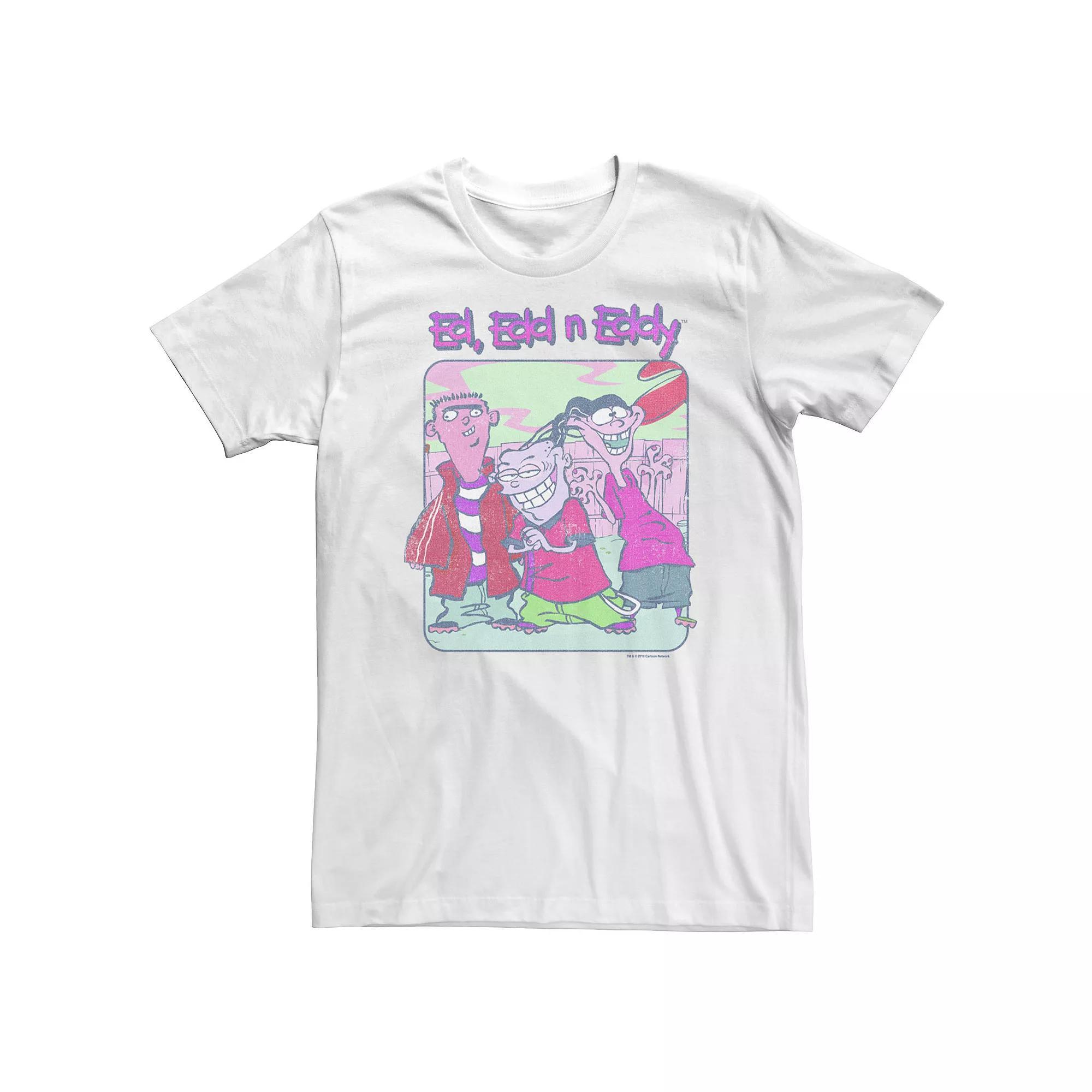 Big & Tall Ed, Edd & Eddy Distressed Poster Tee, Men's, Size: 3XL Tall, White Product Image